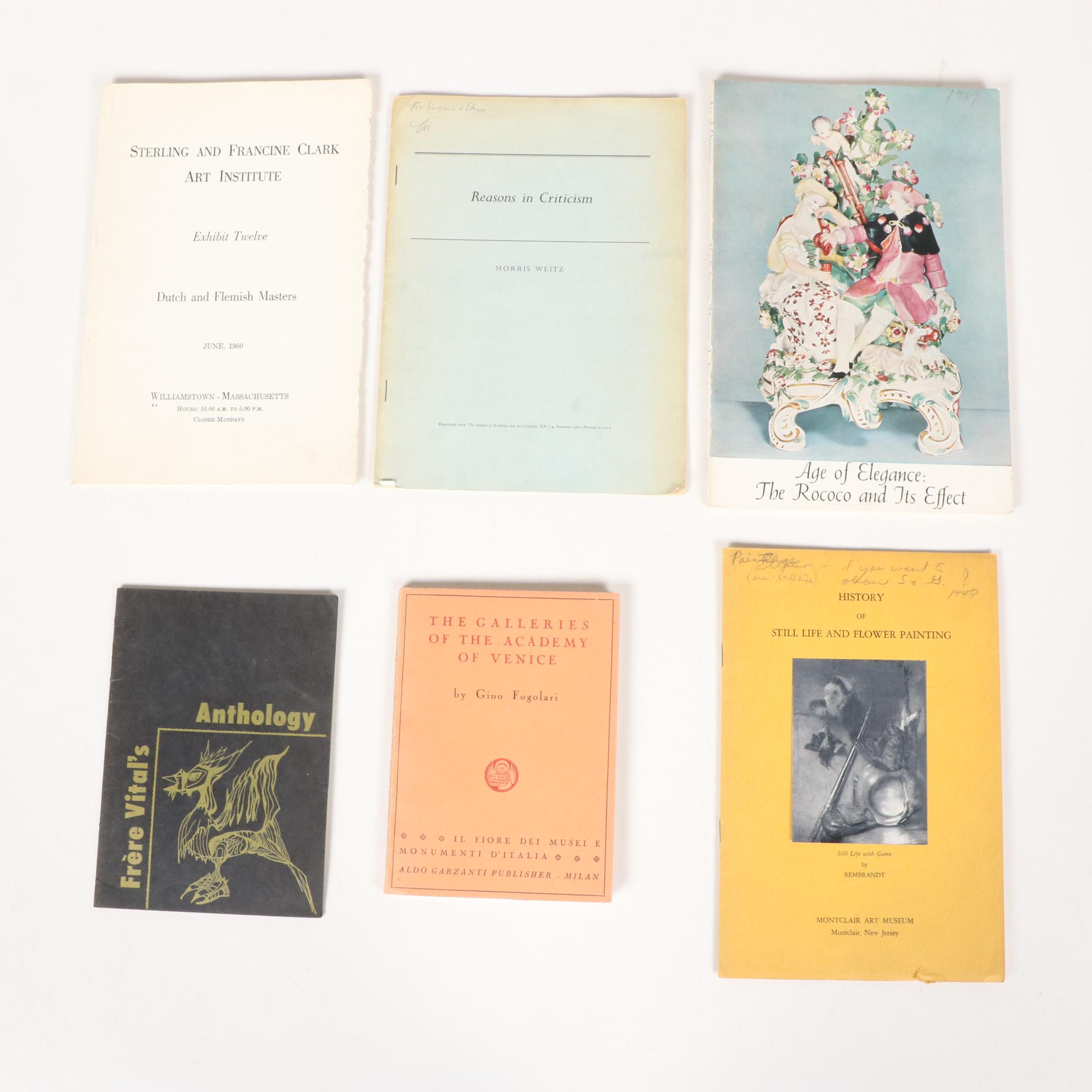 Art Museum and Exhibition Guides with Art and Art History Books