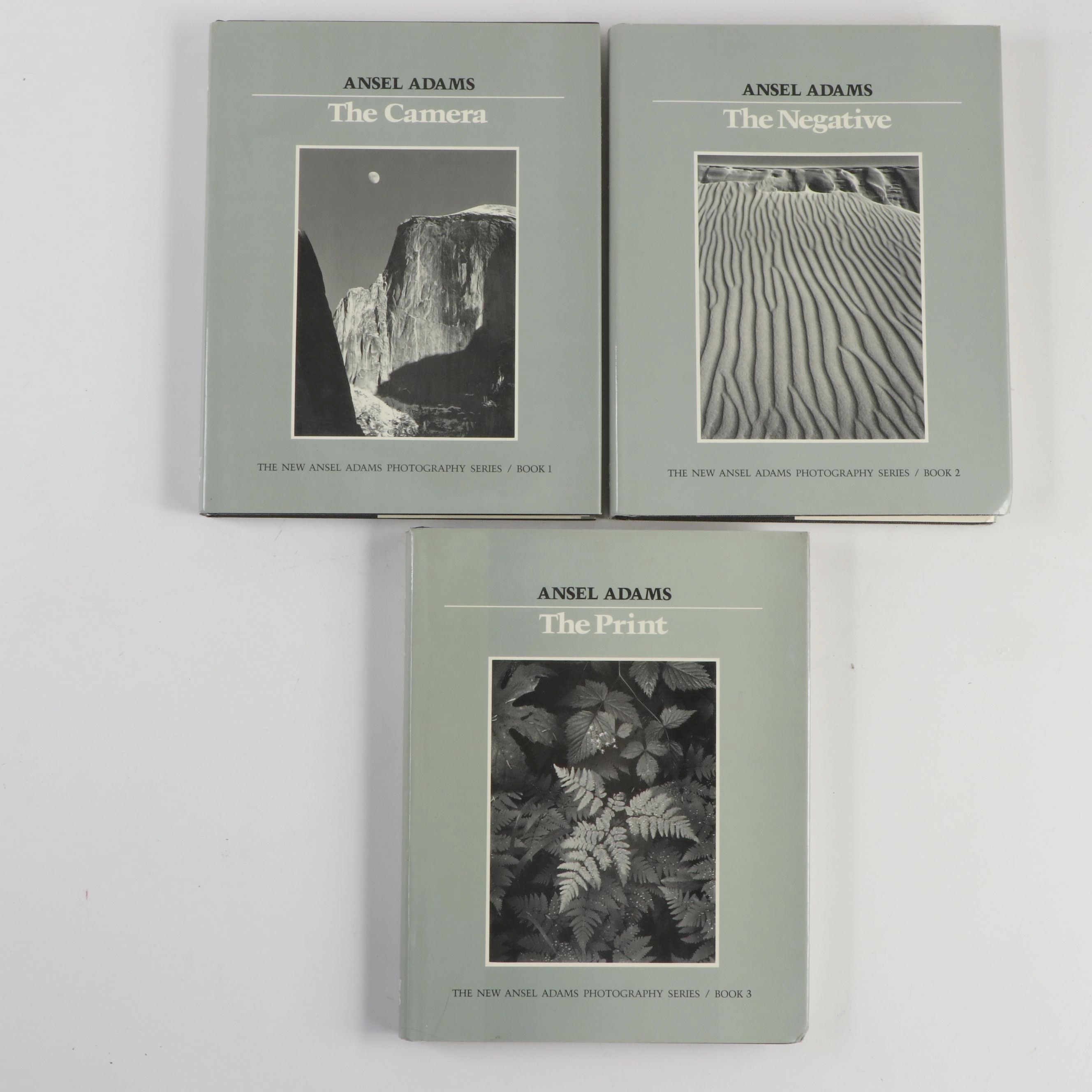 "The Negative," "The Camera," and "The Print" Ansel Adams Book Collection