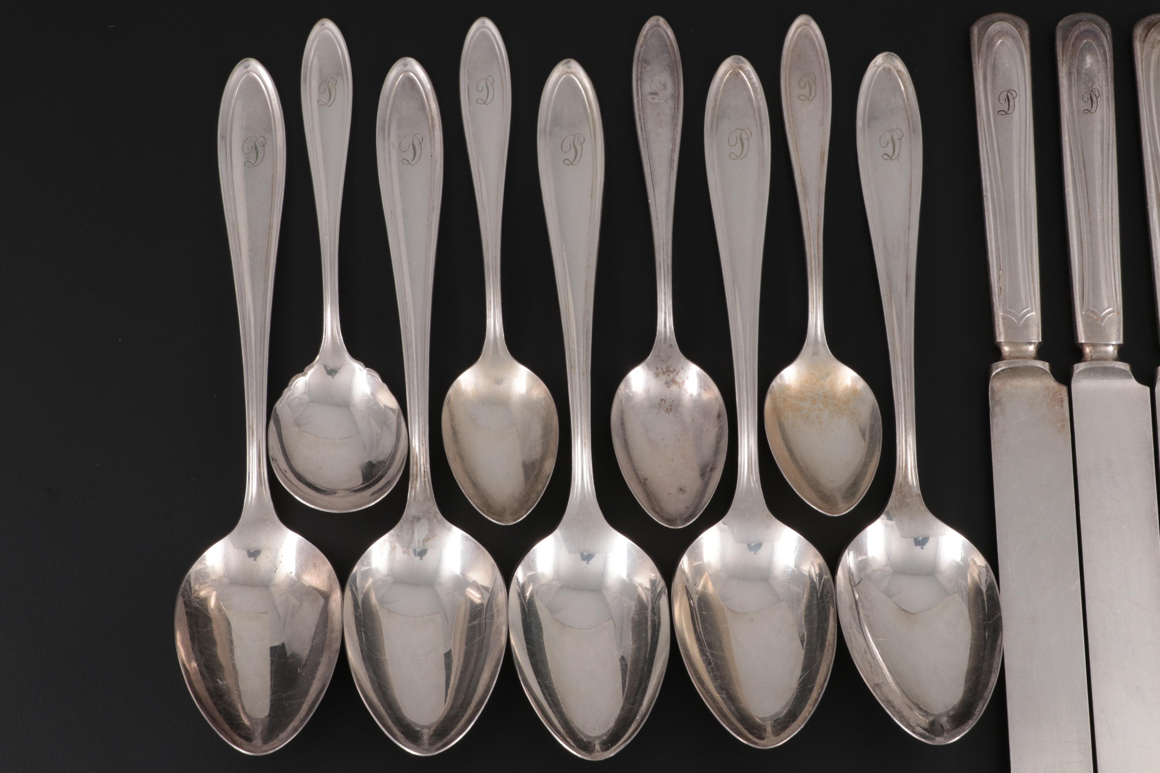 Oneida "Monroe-Mohawk" Silver Plate Flatware with Other Silver Plate Flatware