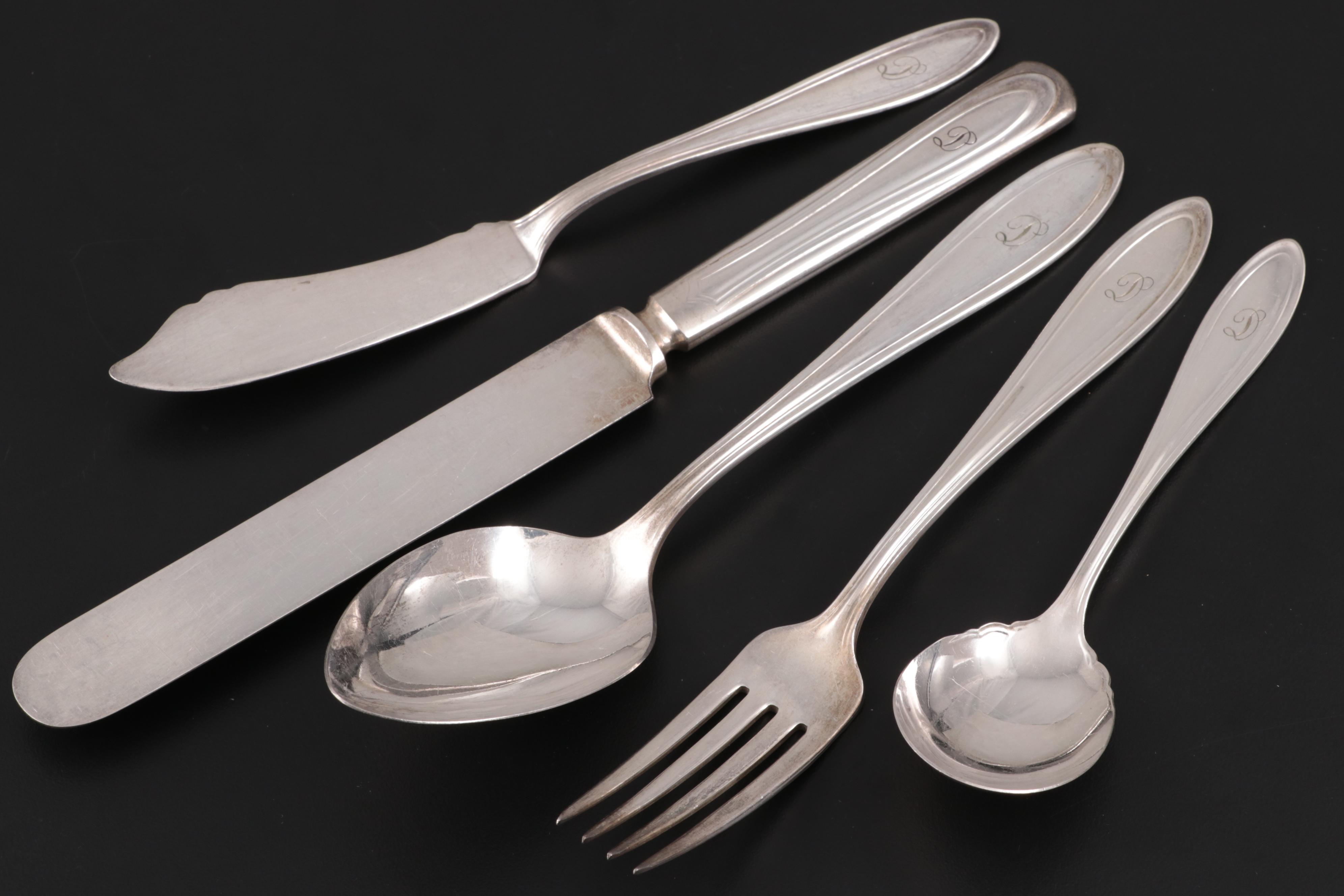 Oneida "Monroe-Mohawk" Silver Plate Flatware with Other Silver Plate Flatware