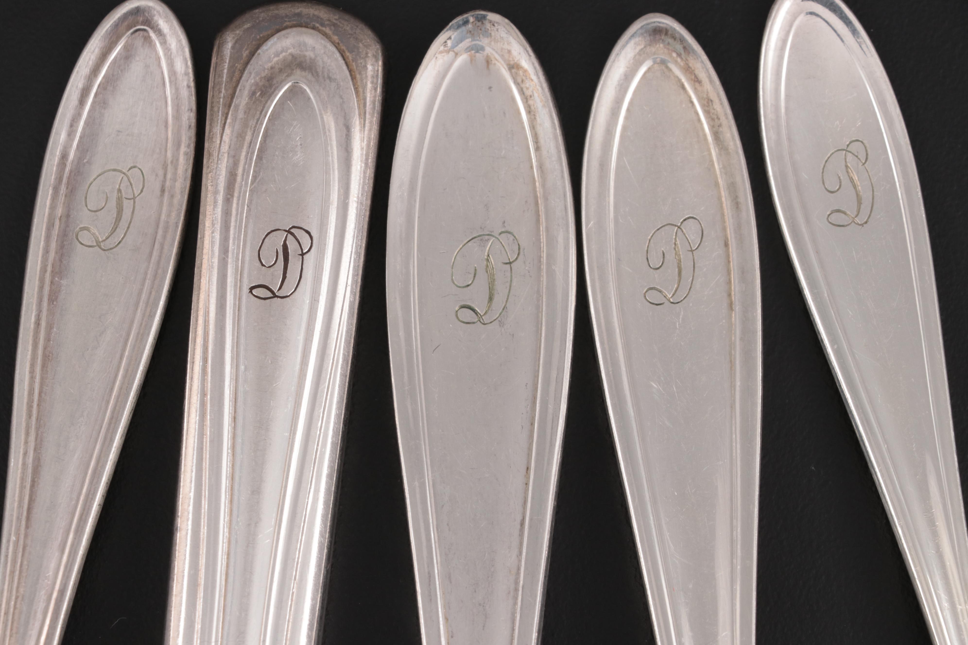 Oneida "Monroe-Mohawk" Silver Plate Flatware with Other Silver Plate Flatware