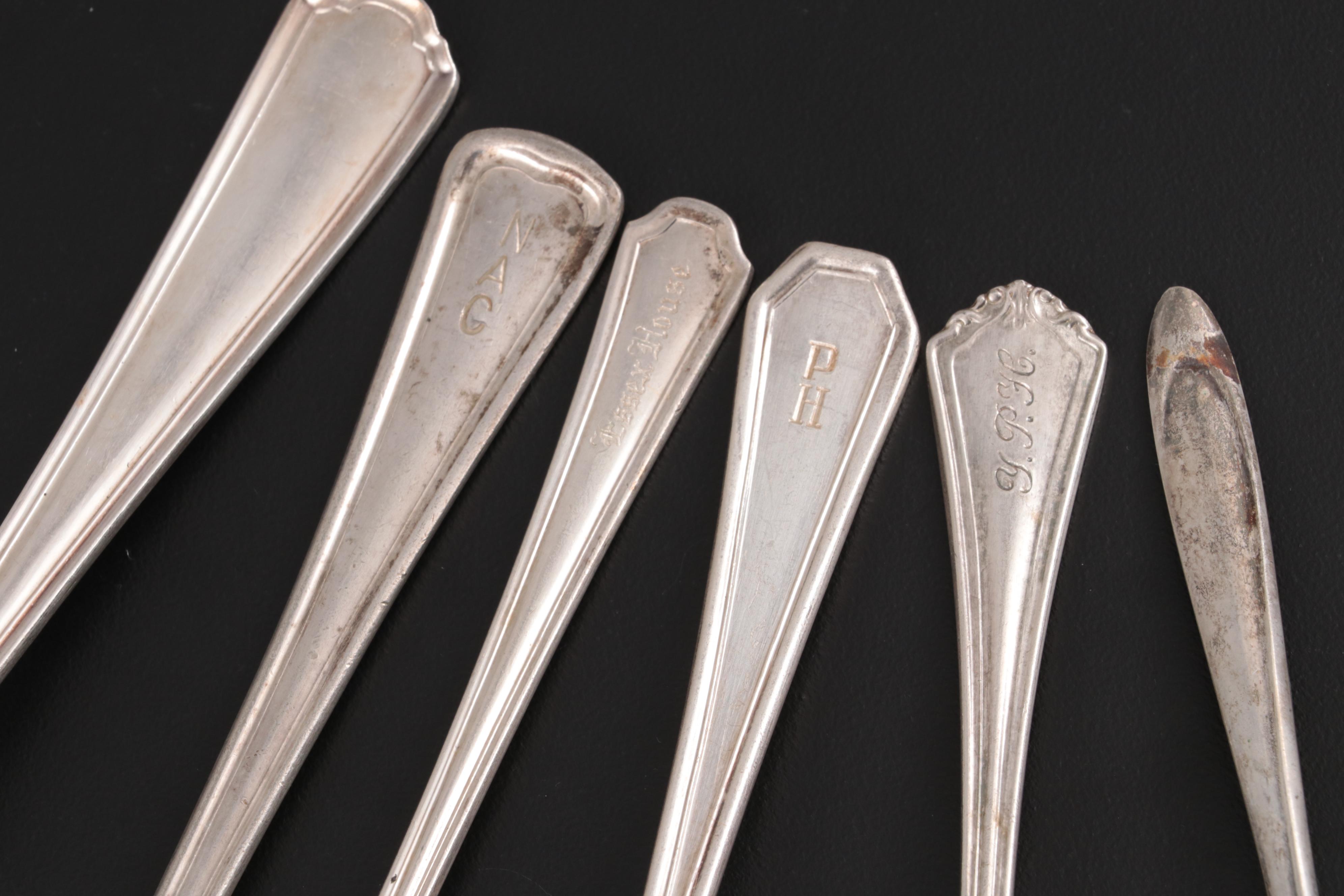 Oneida "Monroe-Mohawk" Silver Plate Flatware with Other Silver Plate Flatware