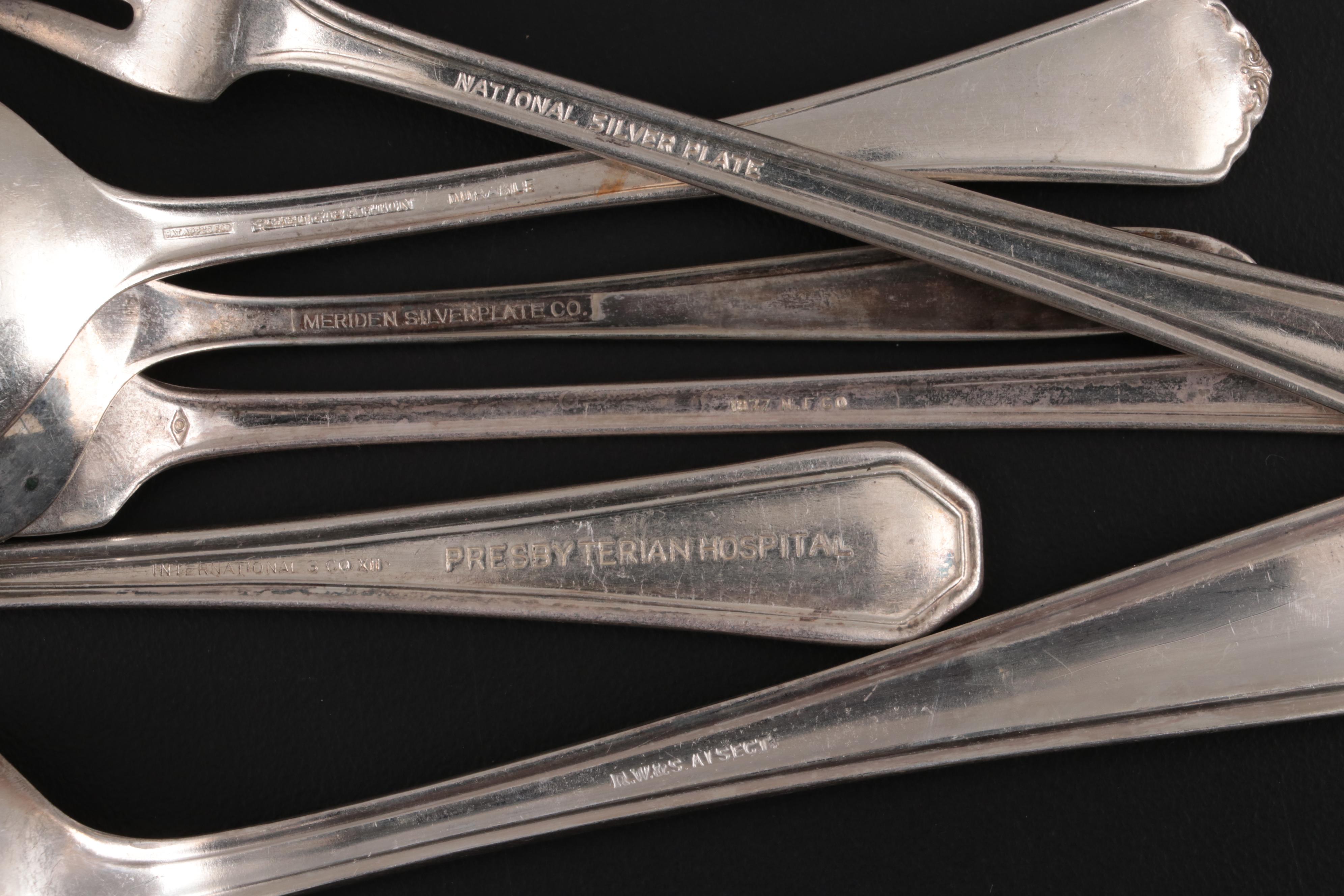 Oneida "Monroe-Mohawk" Silver Plate Flatware with Other Silver Plate Flatware