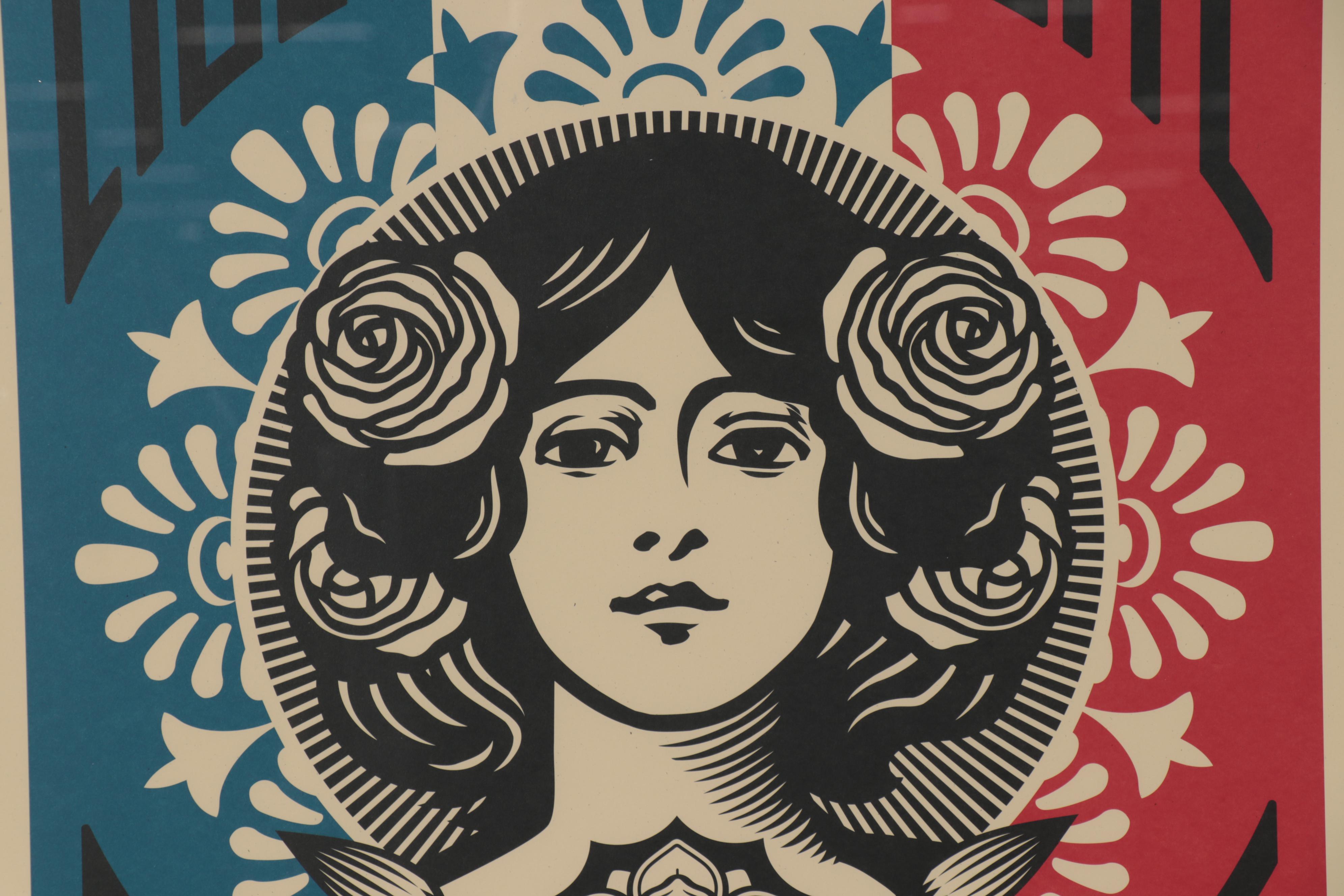 Shepard Fairey Offset Print "Liberté Egalité Fraternité," 2021