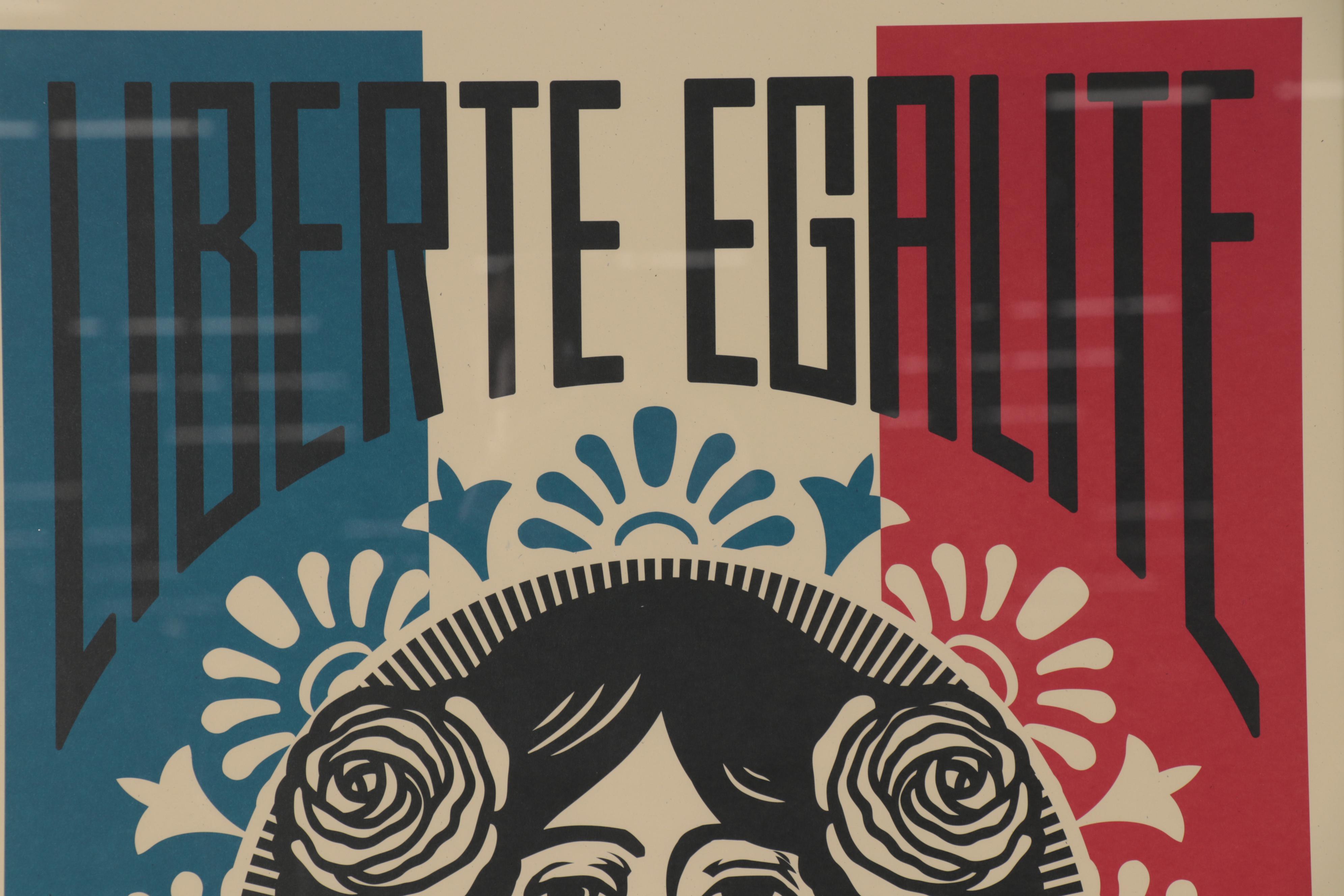 Shepard Fairey Offset Print "Liberté Egalité Fraternité," 2021