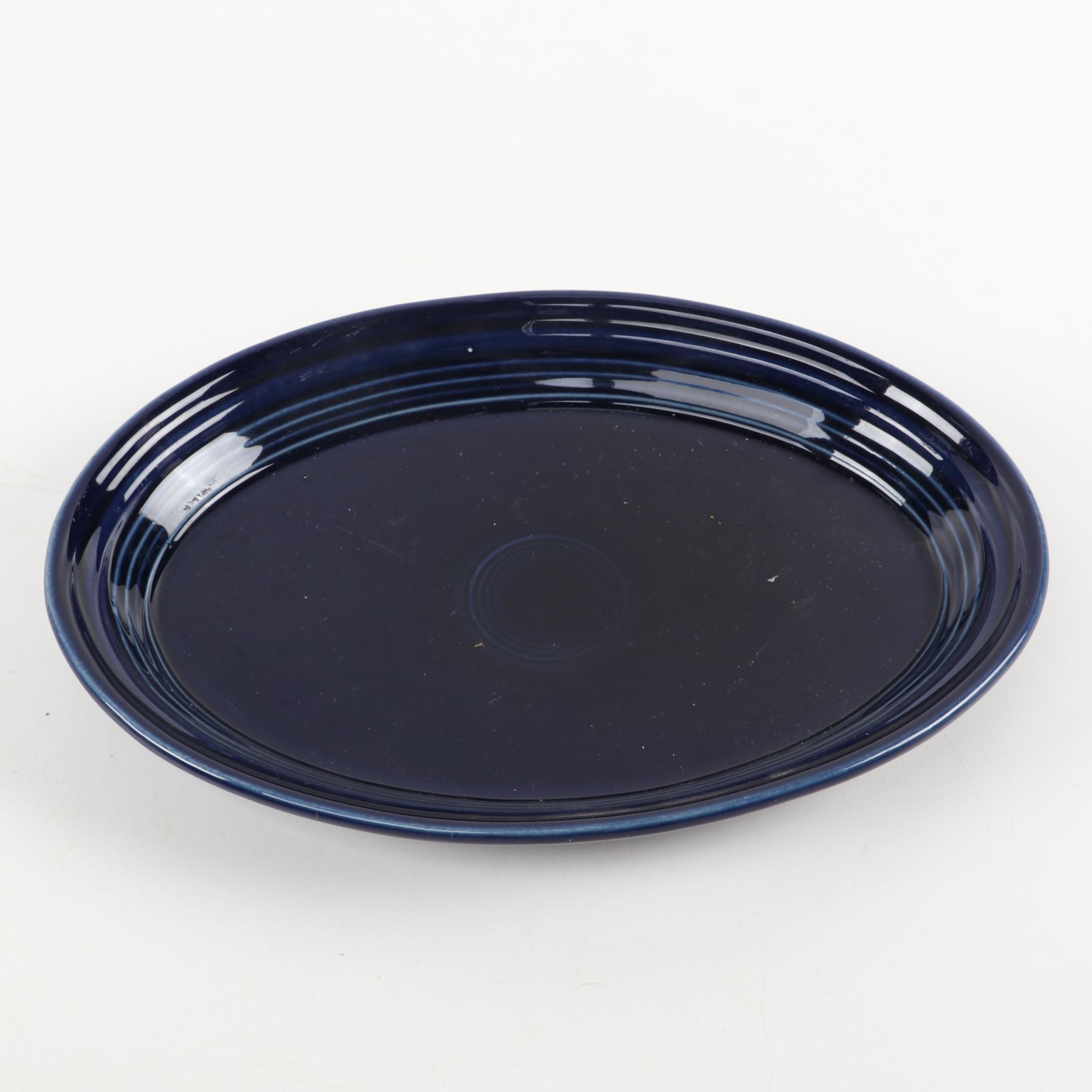 Homer Laughlin Fiestaware Gravy Boat, Tray and Pair of Salt and Pepper Shakers