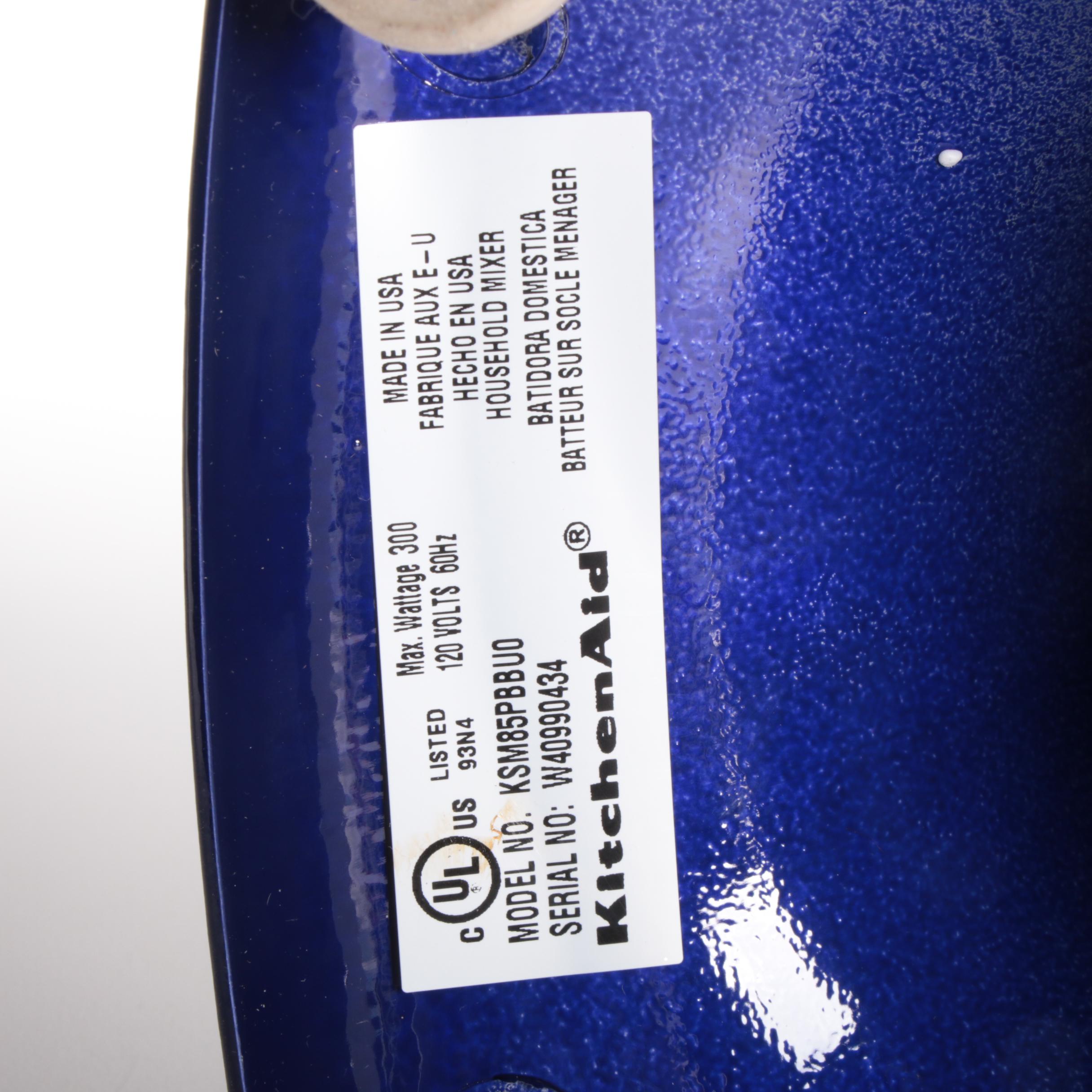 KitchenAid Stand Mixer in Cobalt Blue with Accessories