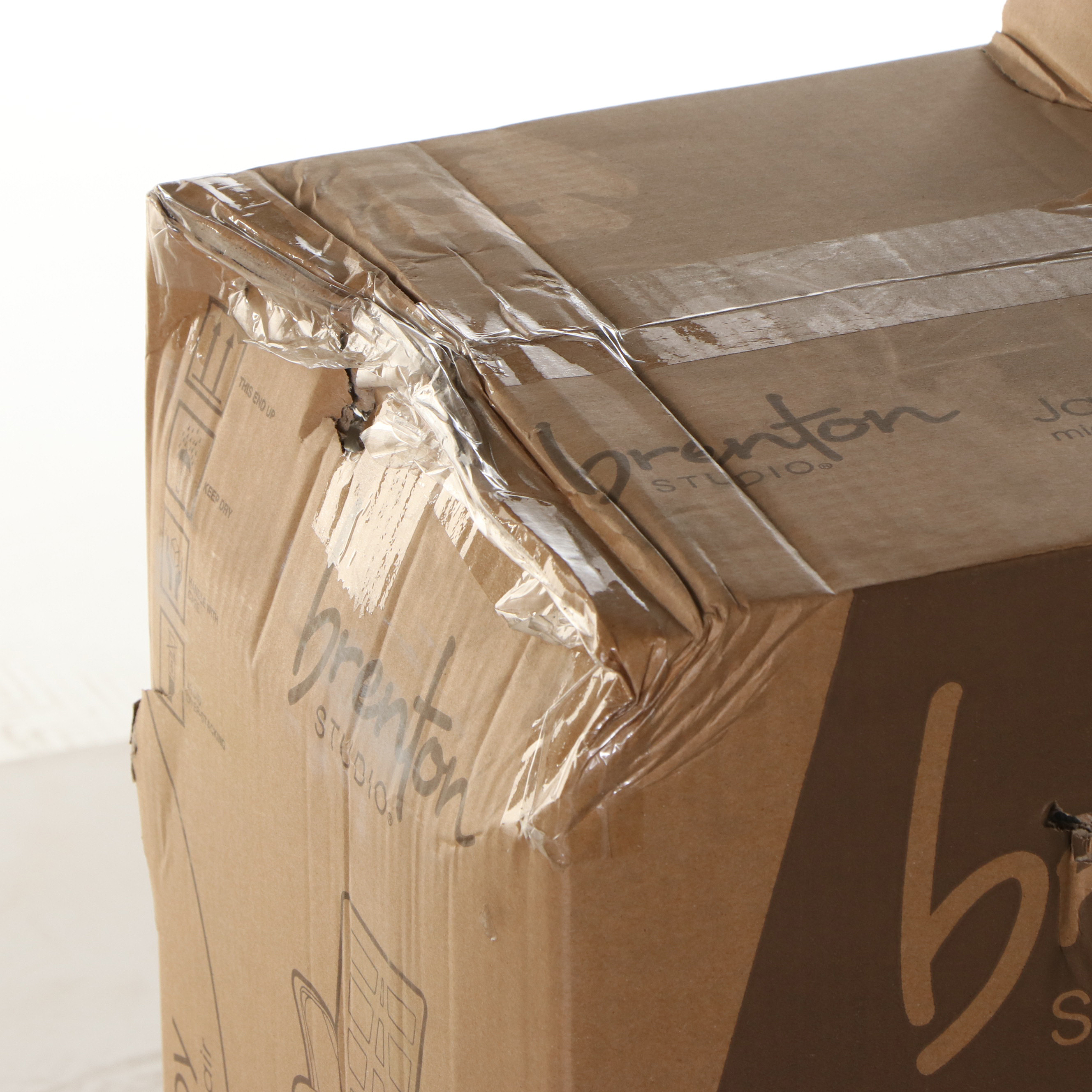 Brenton Studio "Jaxby" Black Mesh Fabric Mid-Back Task Chair