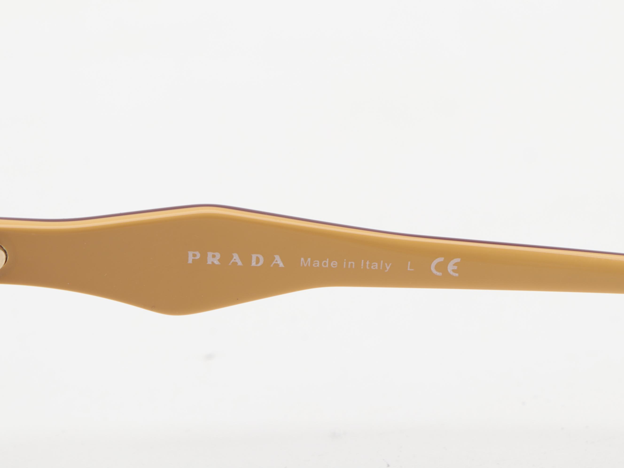 Prada SPR 07G Bordeaux Havana Sunglasses