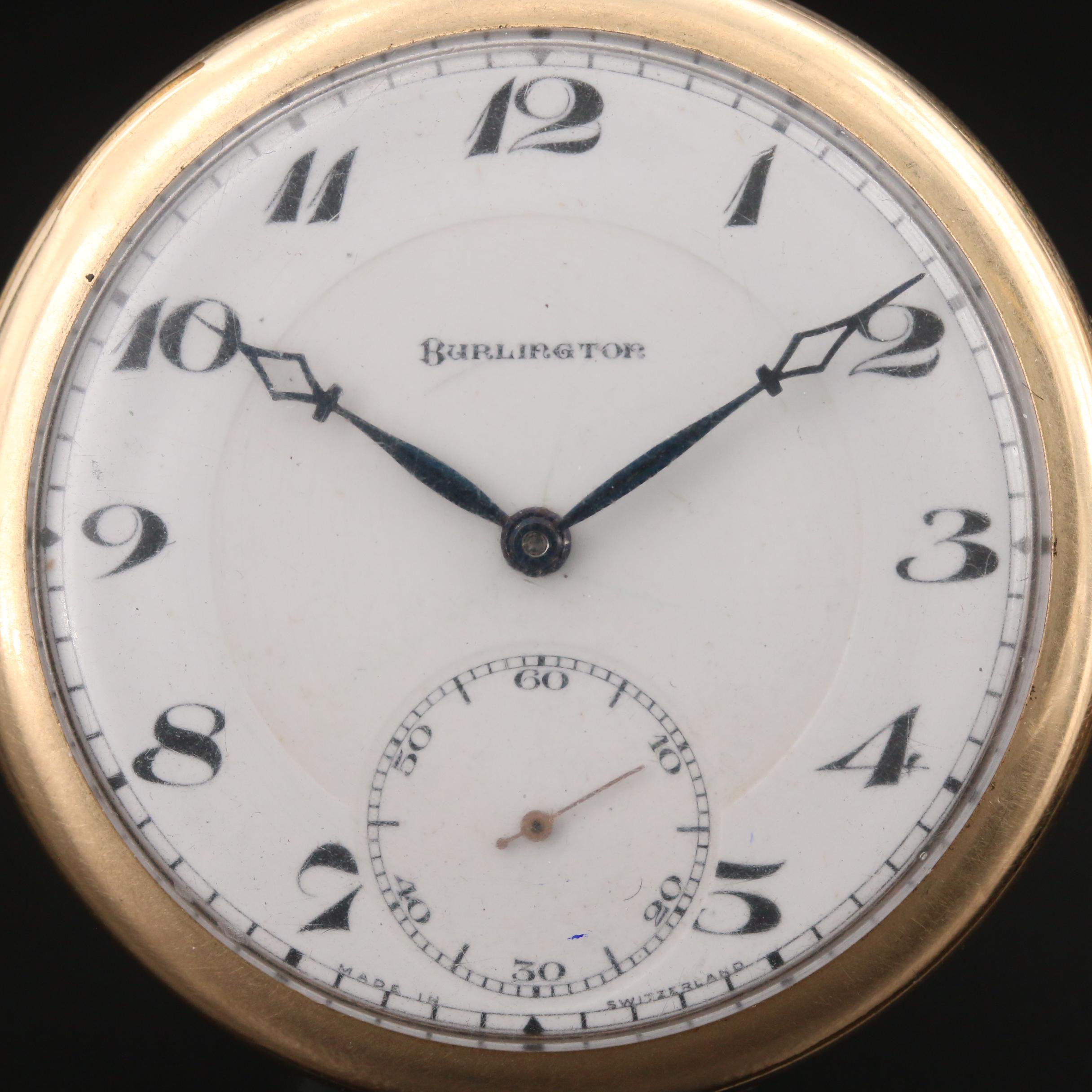 Antique Waltham and Burlington Pocket Watches