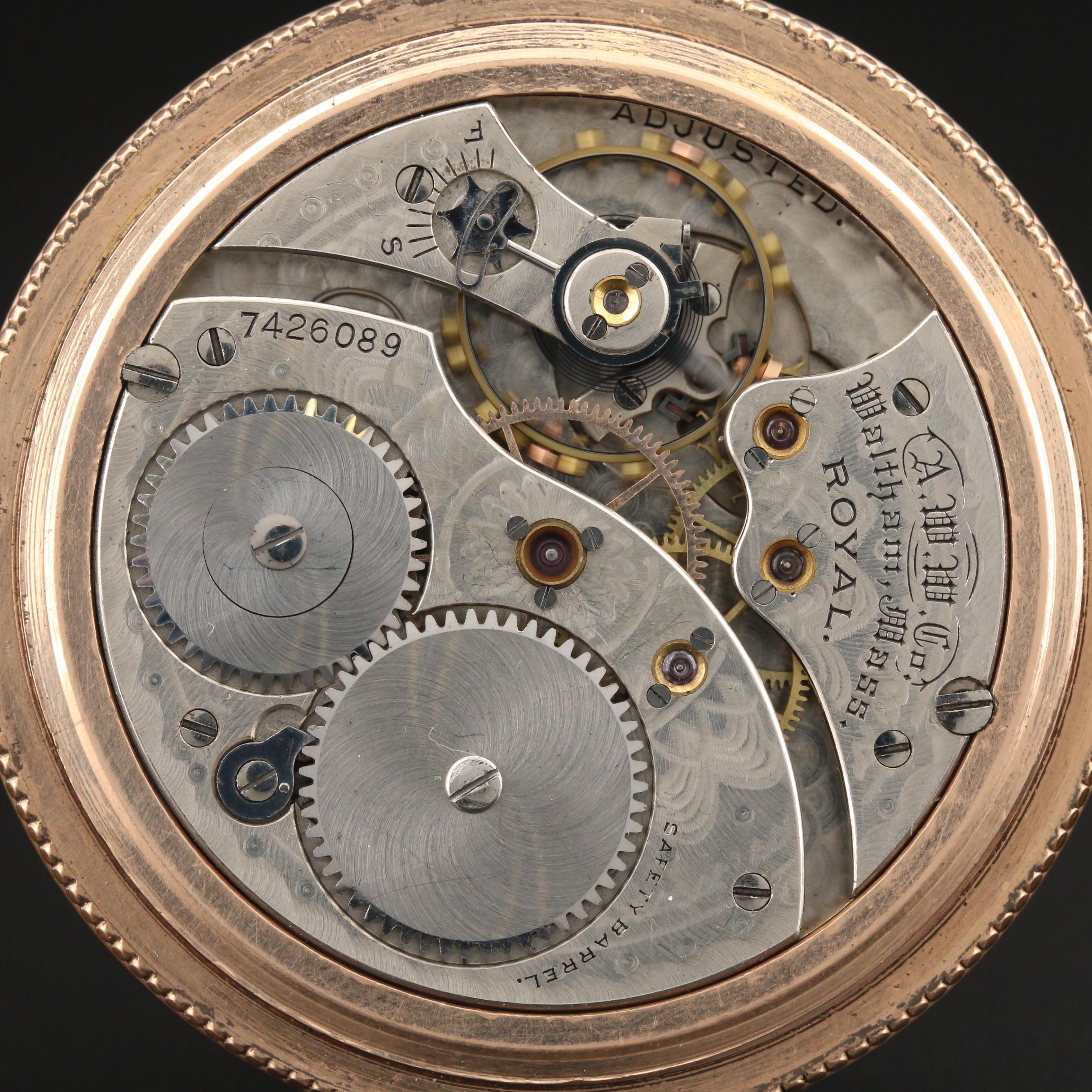 Antique Waltham and Burlington Pocket Watches