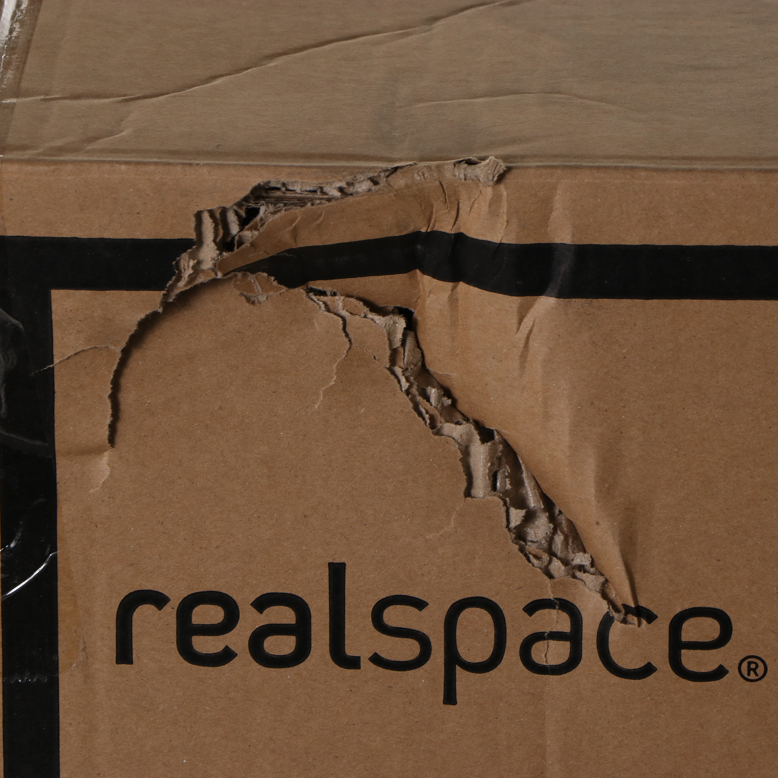 Realspace "Lenzer" Black Mesh High-Back Task Chair