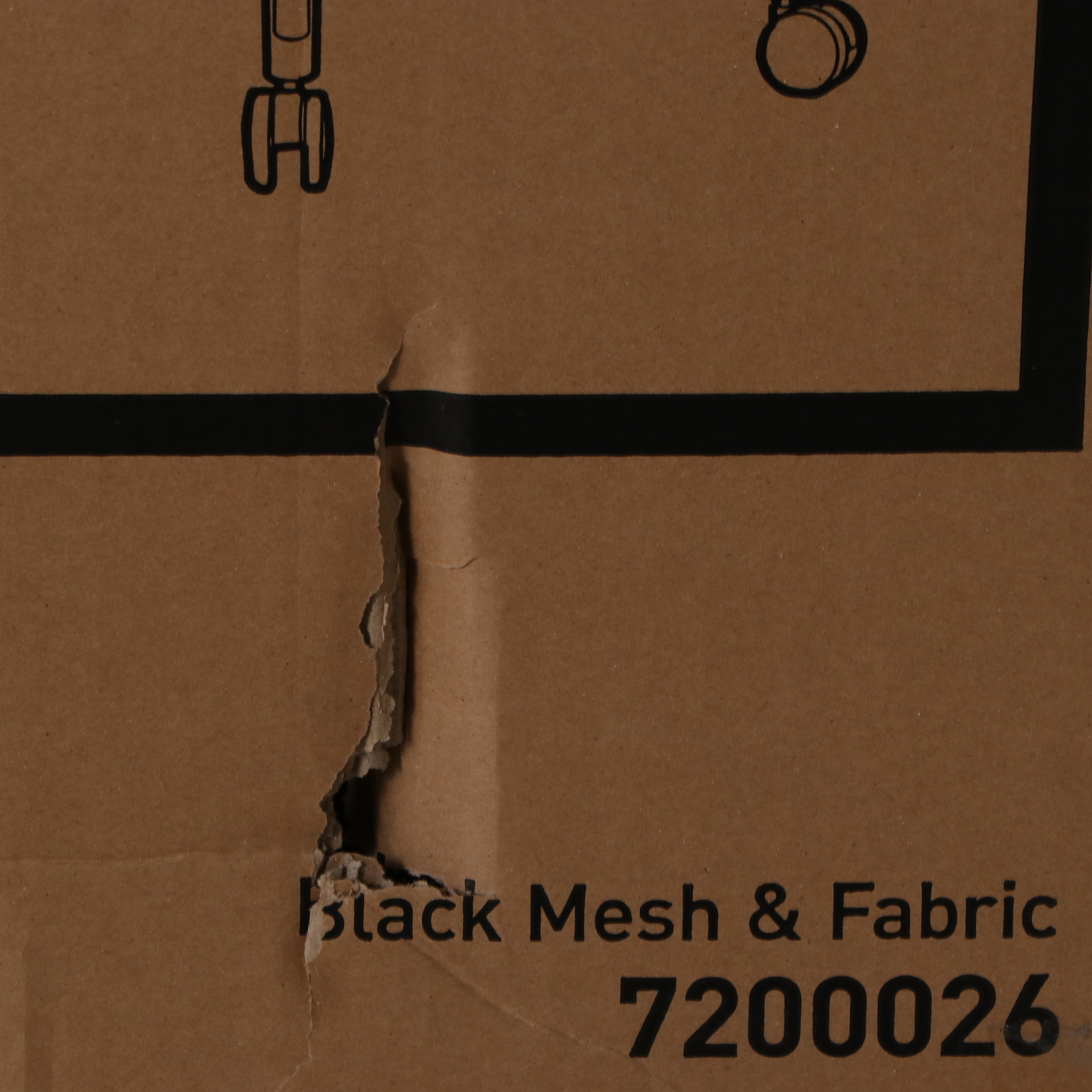 Realspace "Lenzer" Black Mesh High-Back Task Chair