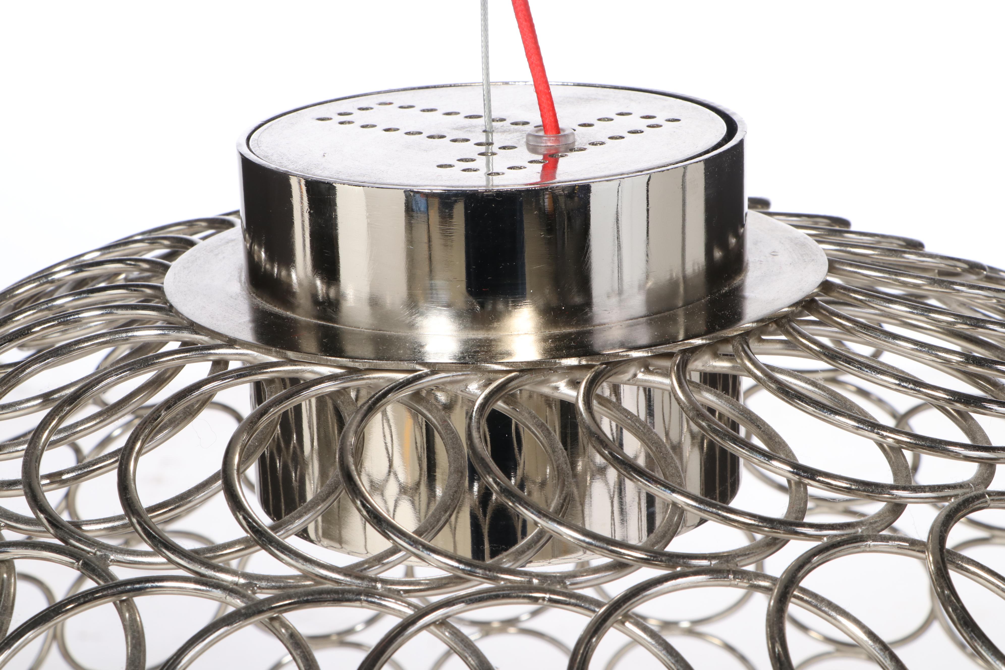 Bruno Rainaldi for Terzani "G.r.a." Metal Sphere Pendant