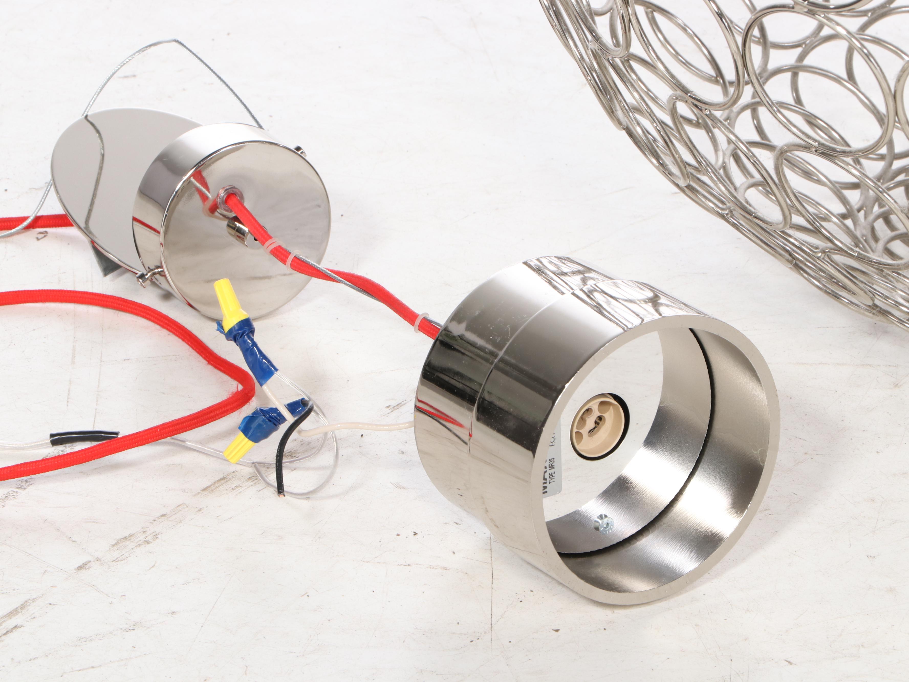 Bruno Rainaldi for Terzani "G.r.a." Metal Sphere Pendant