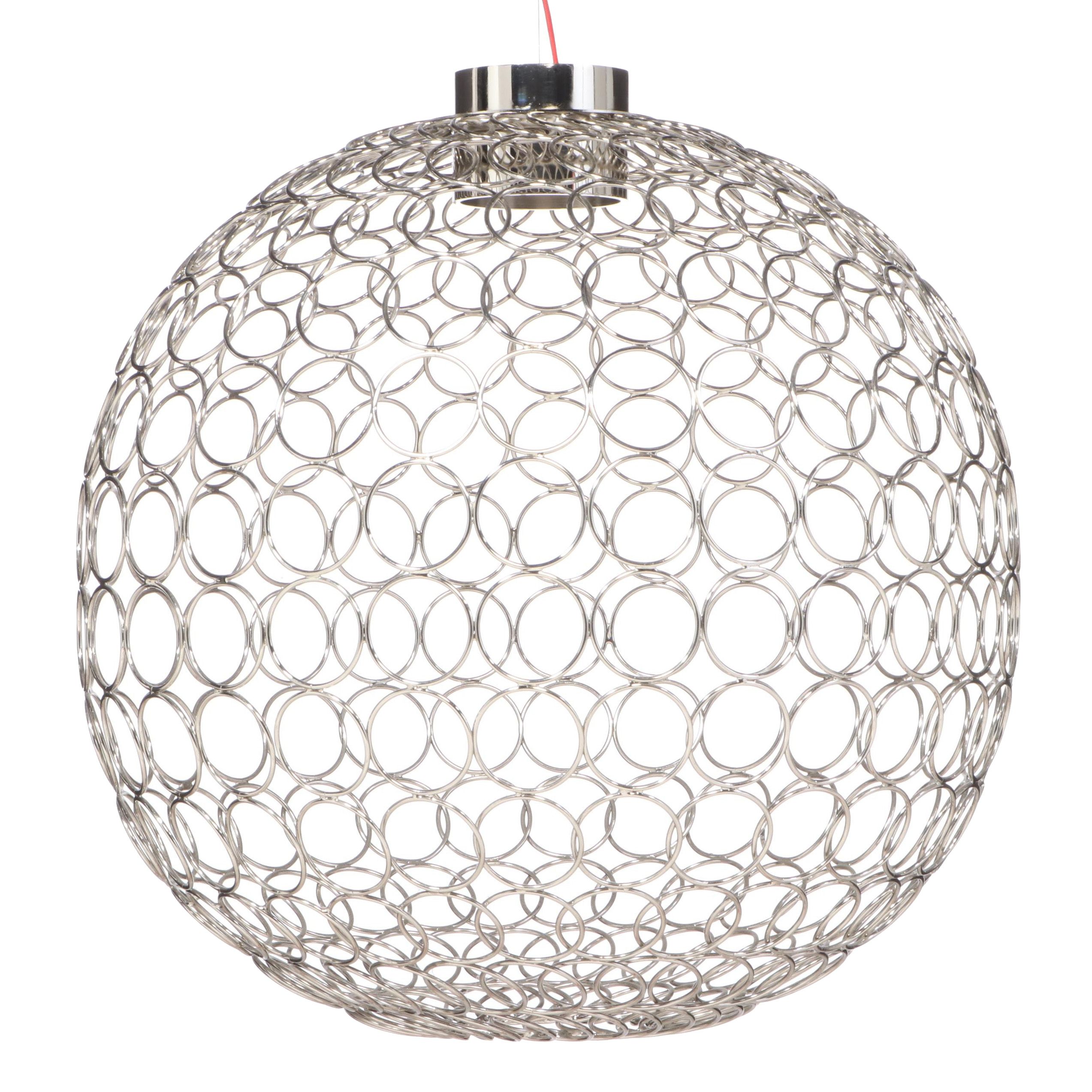 Bruno Rainaldi for Terzani "G.r.a." Metal Sphere Pendant