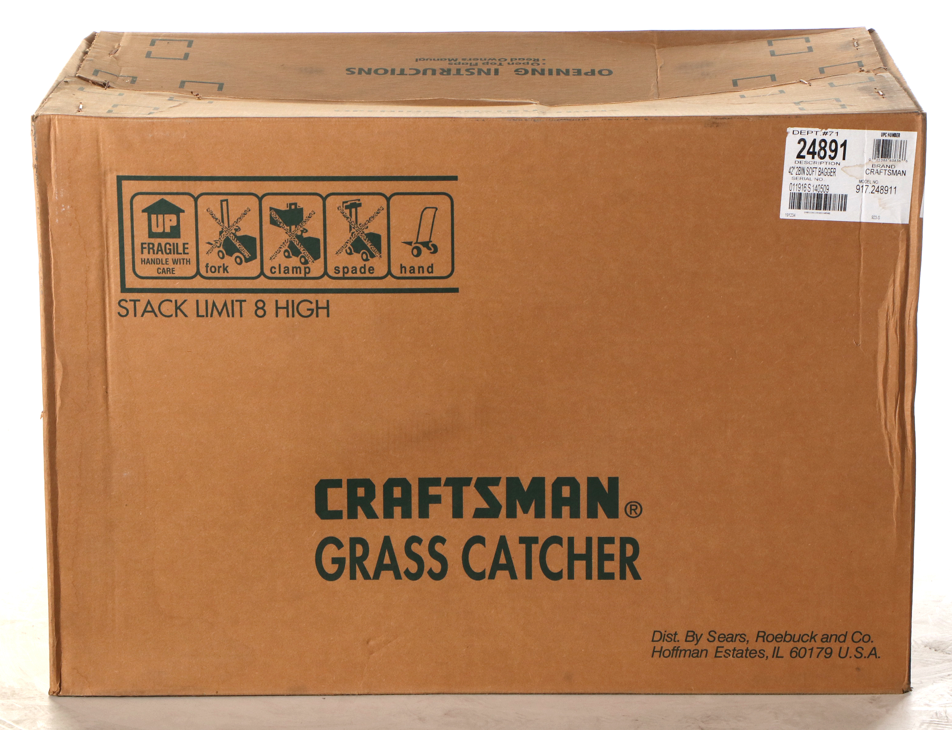 Craftsman 917 Series 42" Two-Bin Soft Bagger Grass Catcher
