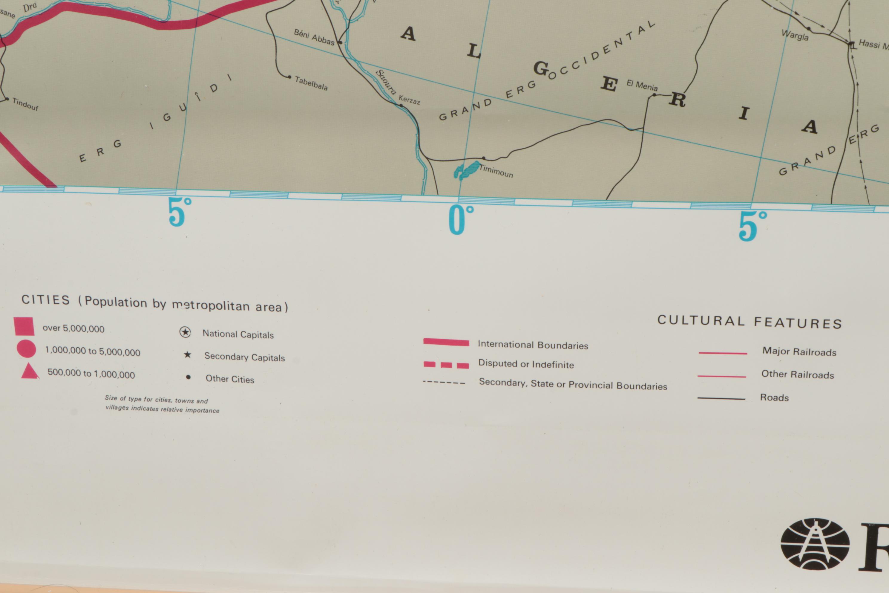 Rand McNally Pull Down Political Map of Europe