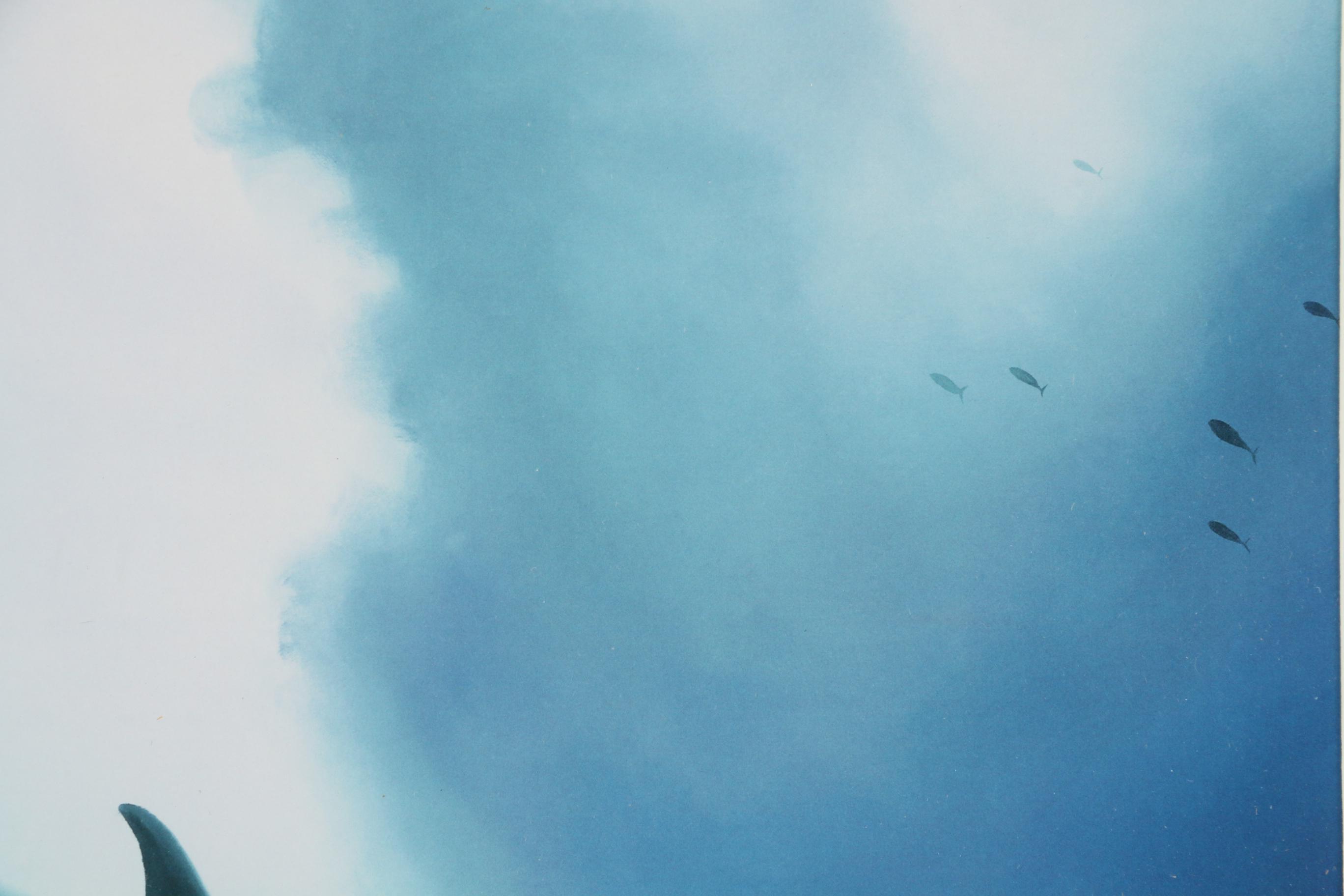 Giclée after Robert Wyland "Orca Trio," circa 2000