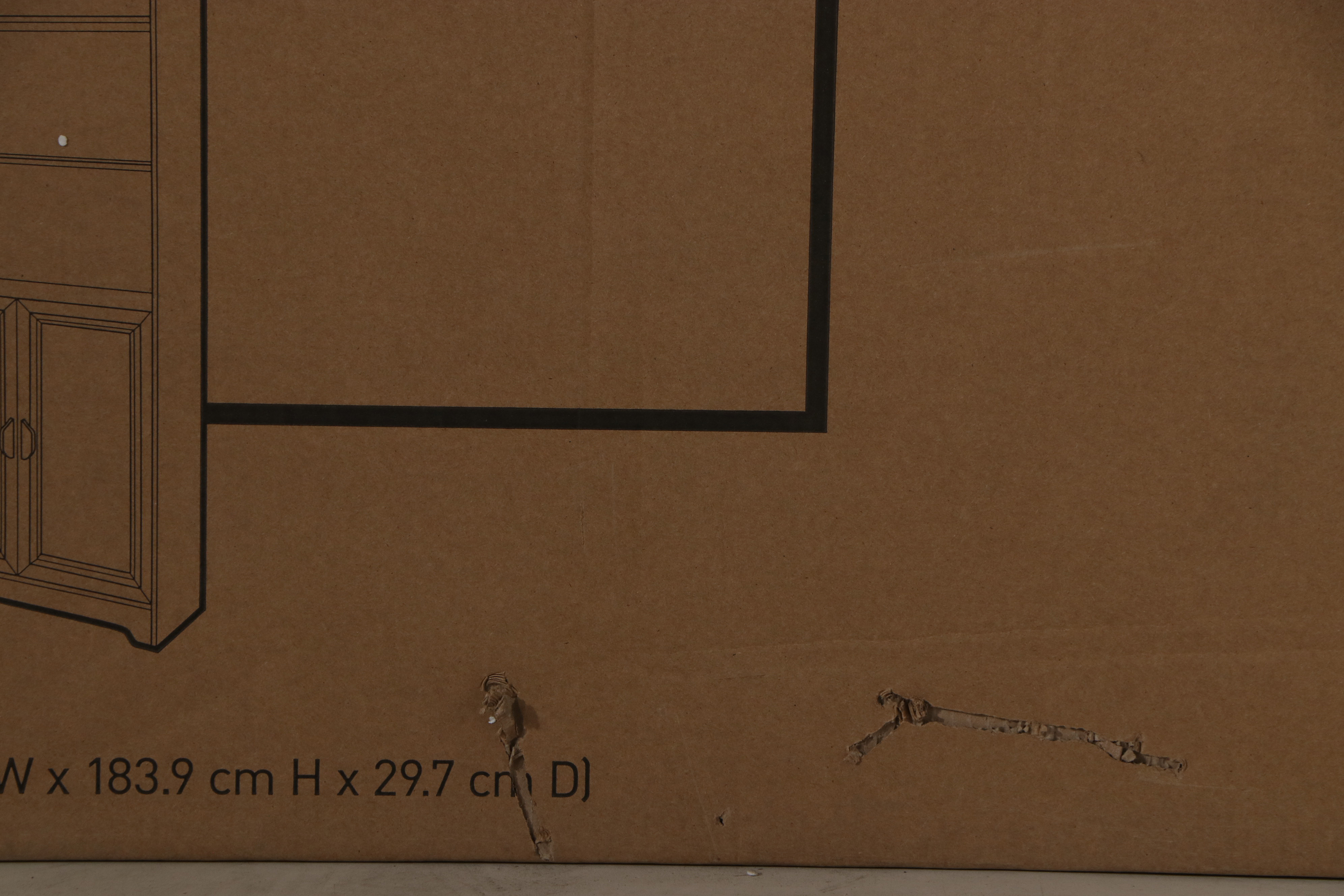 Realspace "Magellan" Contemporary Grey Finish Laminate 5-Shelf Bookcase w/ Doors