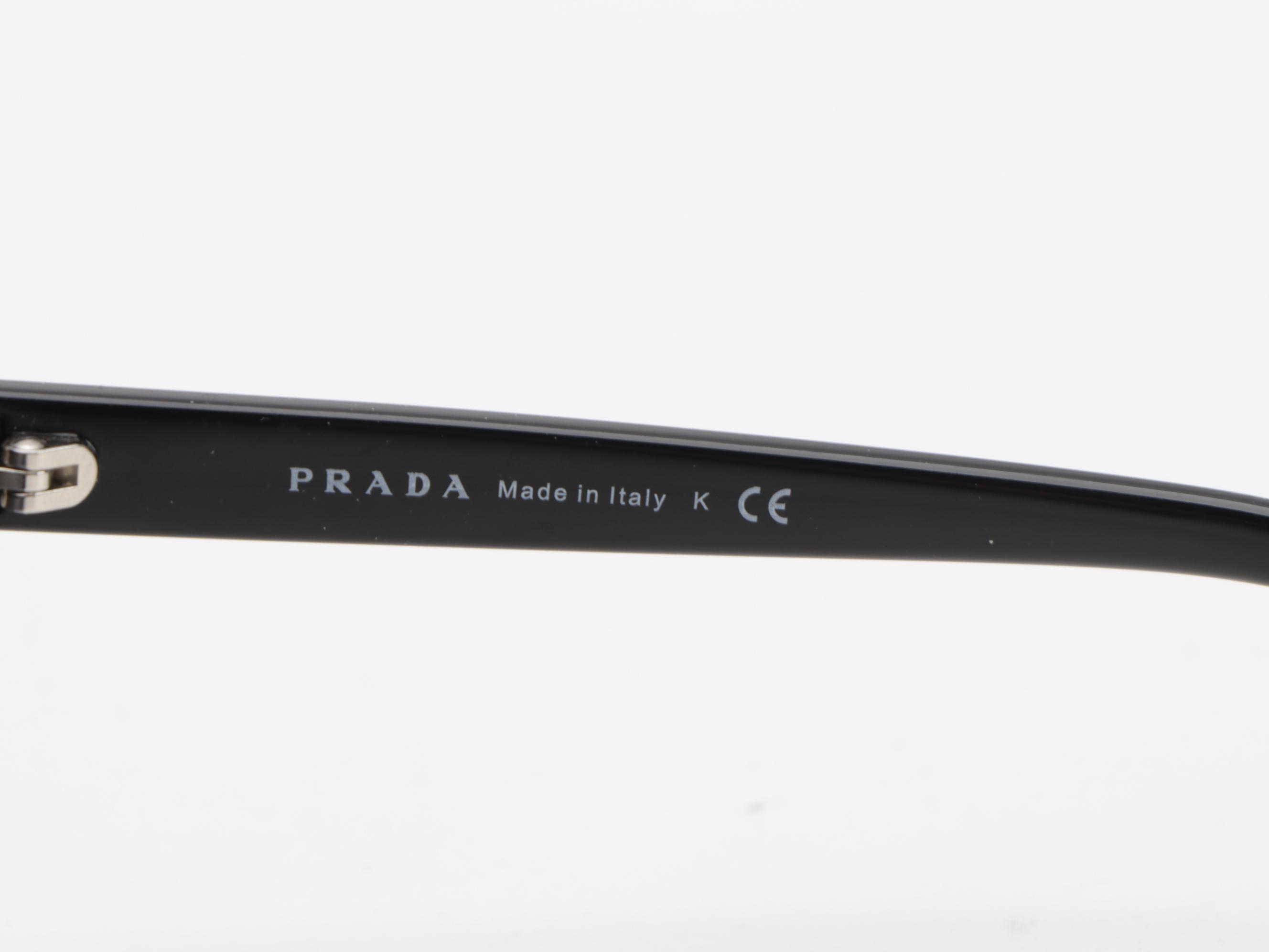 Prada SPR03U Blue Modified Cat Eye Sunglasses