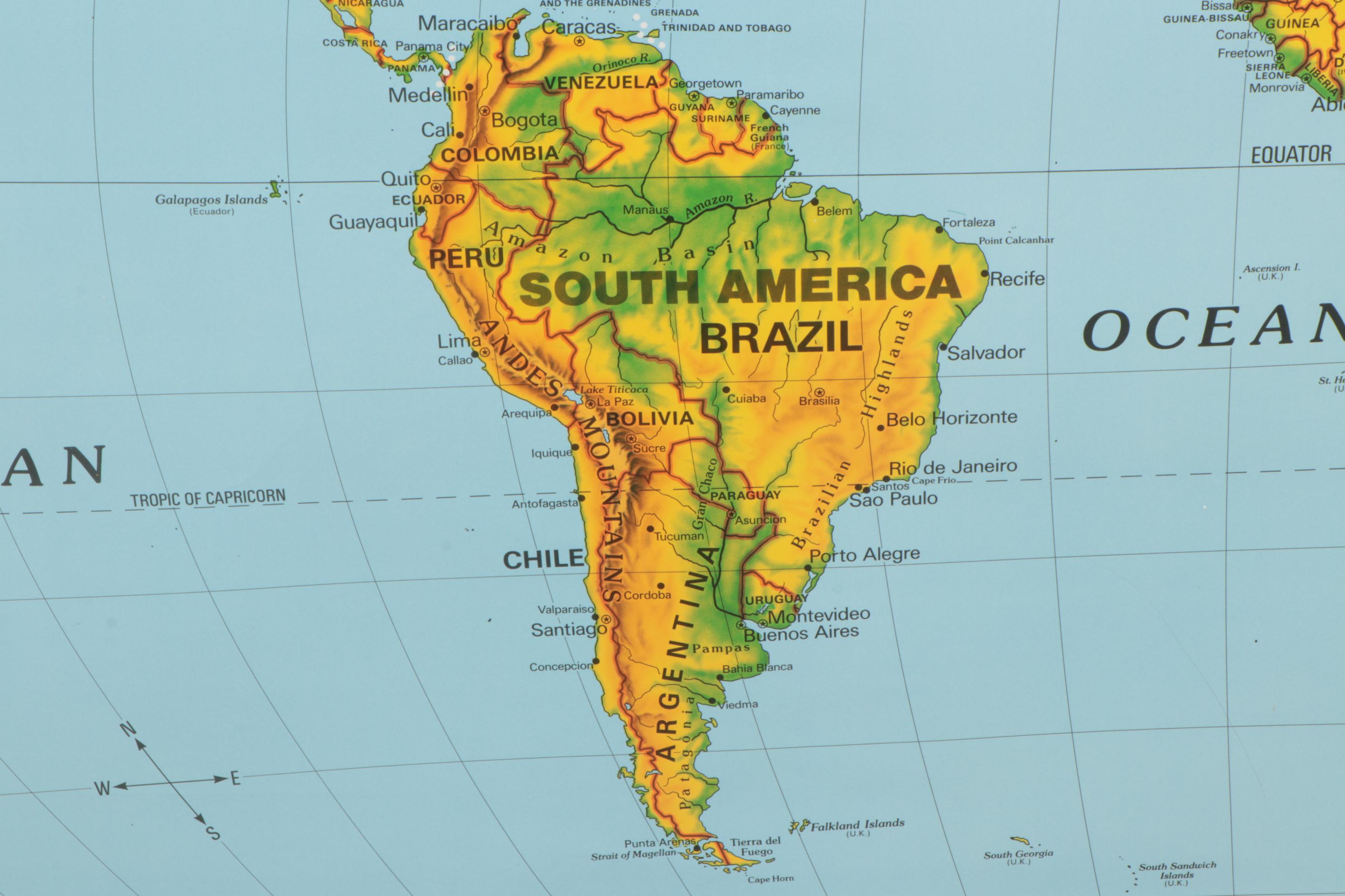 Nystrom World and United States Pull Down Maps