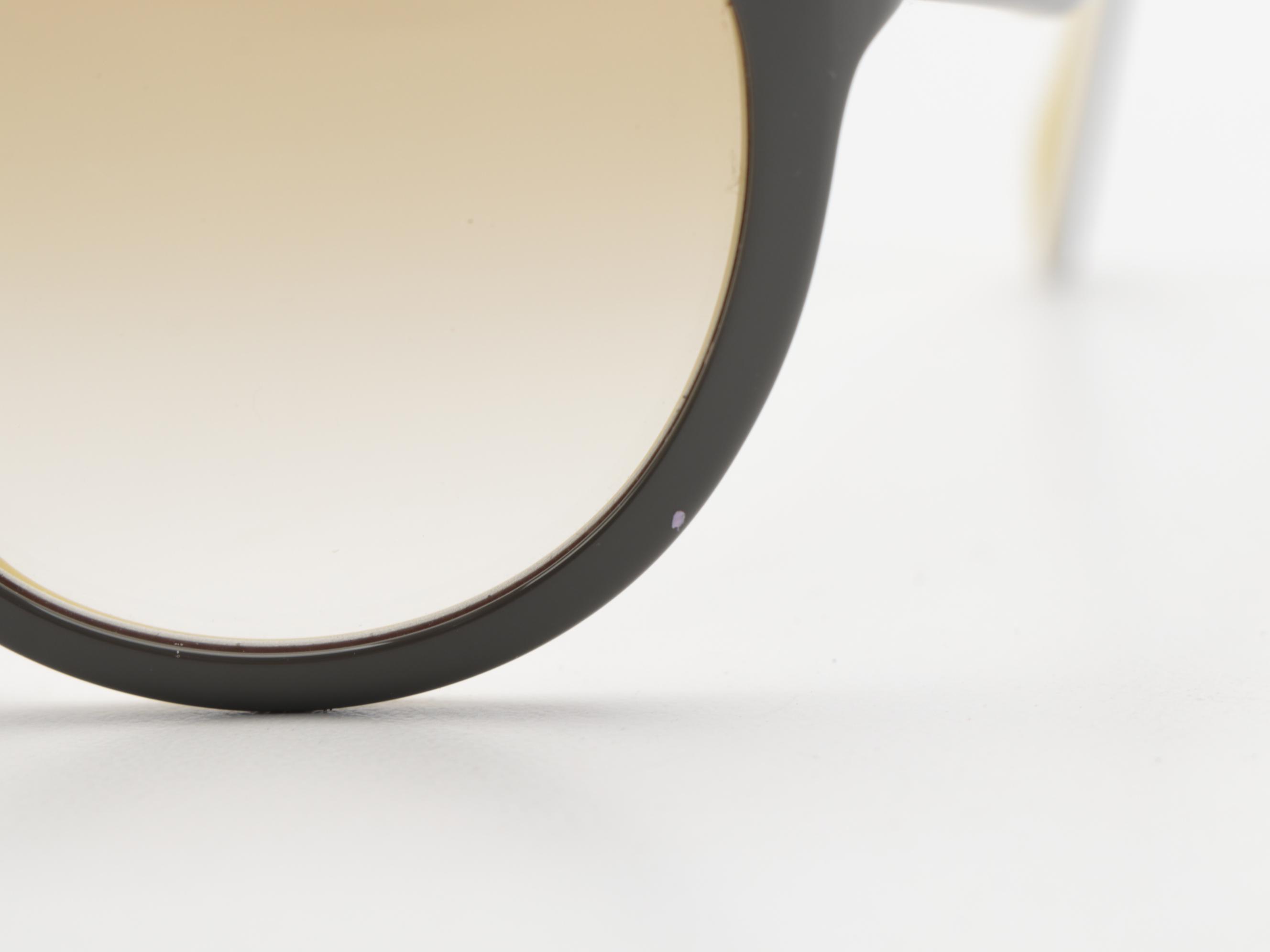 Prada SPR 05P Modified Cateye Sunglasses in Contrasting Color Acetate