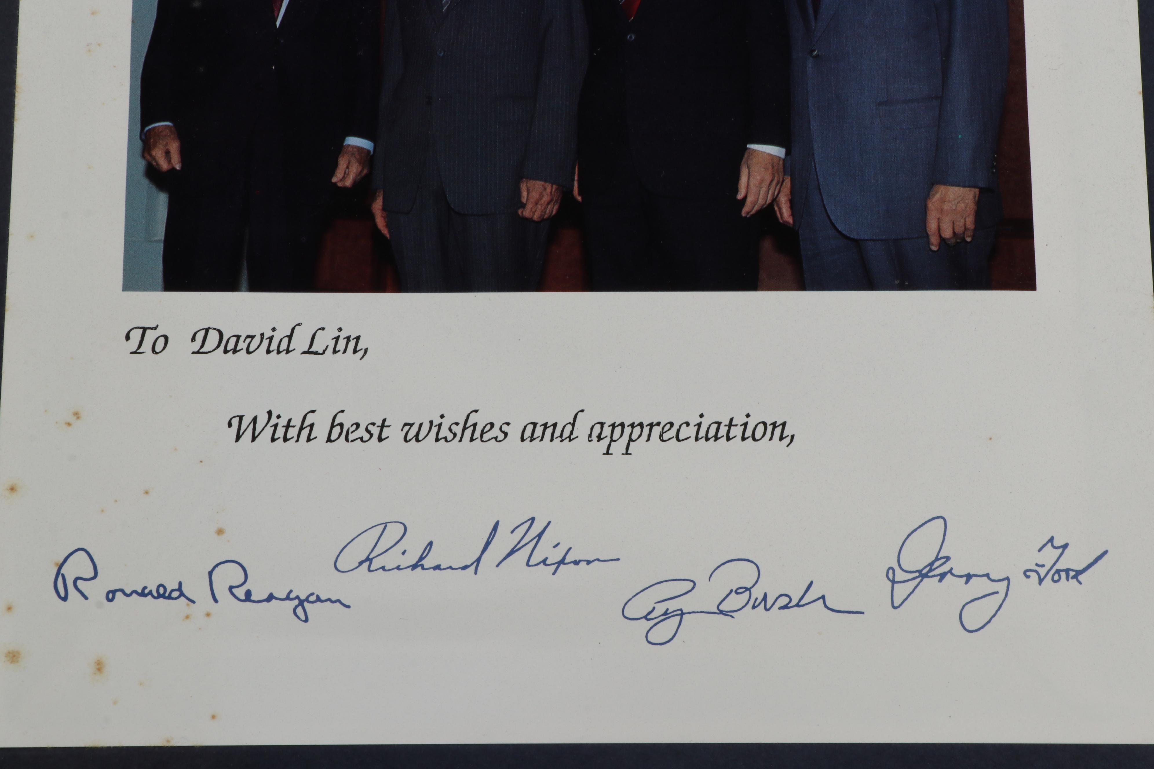 President Ronald Reagan Photo Prints Including Group Presidential Photo