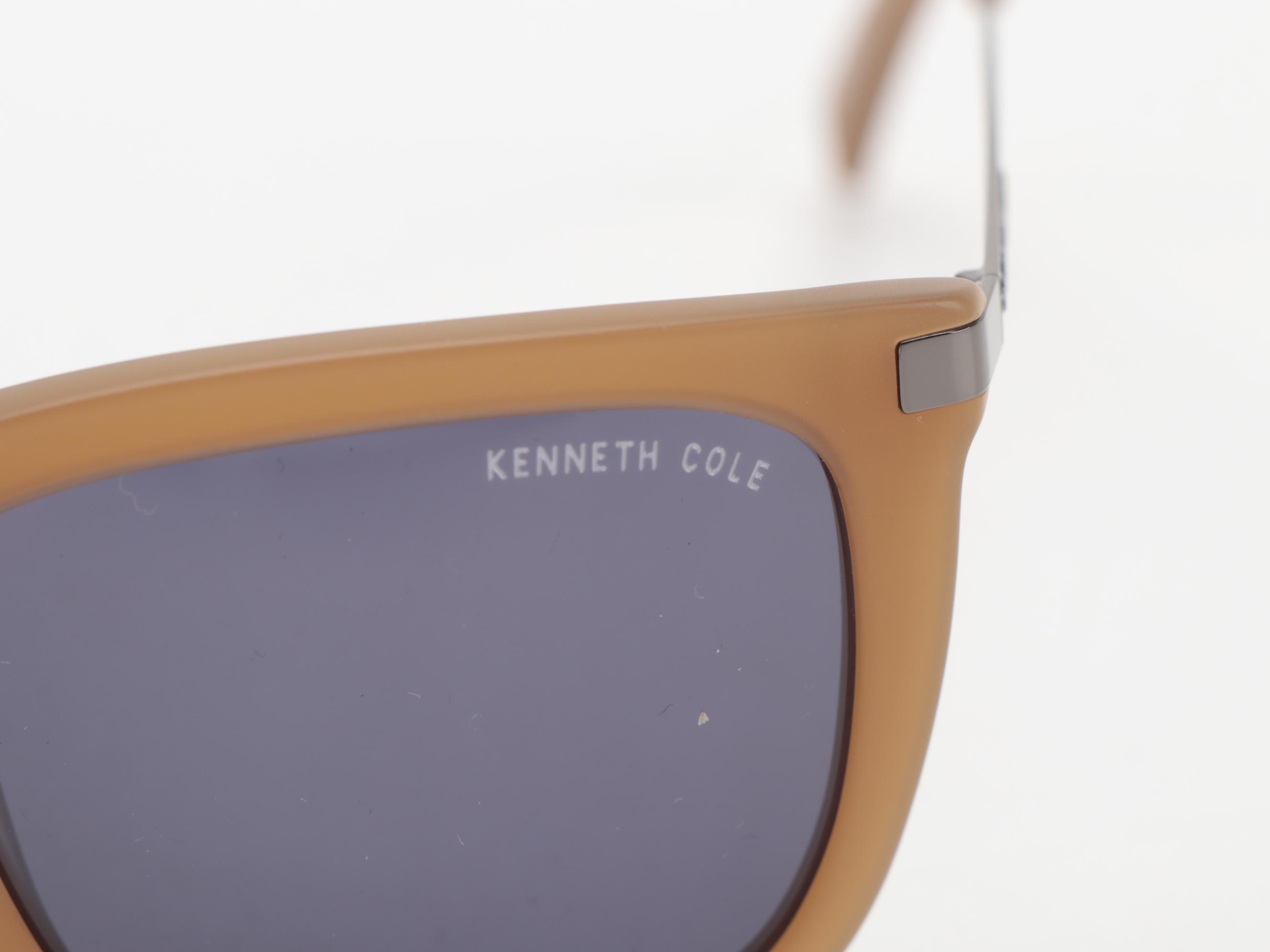 Kenneth Cole KC7203 Square Sunglasses with KC1267 Horn-Rimmed Sunglasses