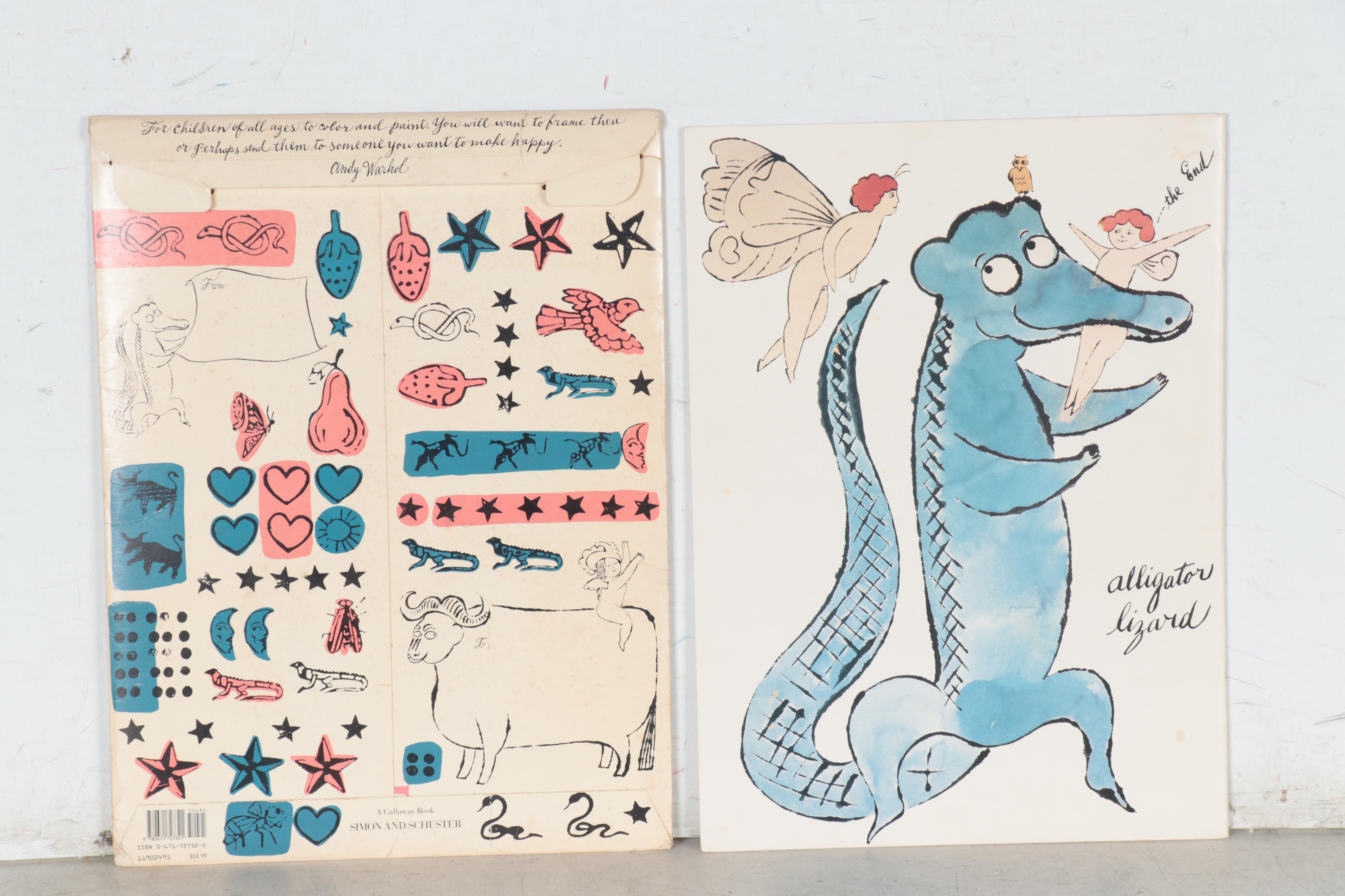 First Edition "A Coloring Book" Drawings by Andy Warhol, 1990