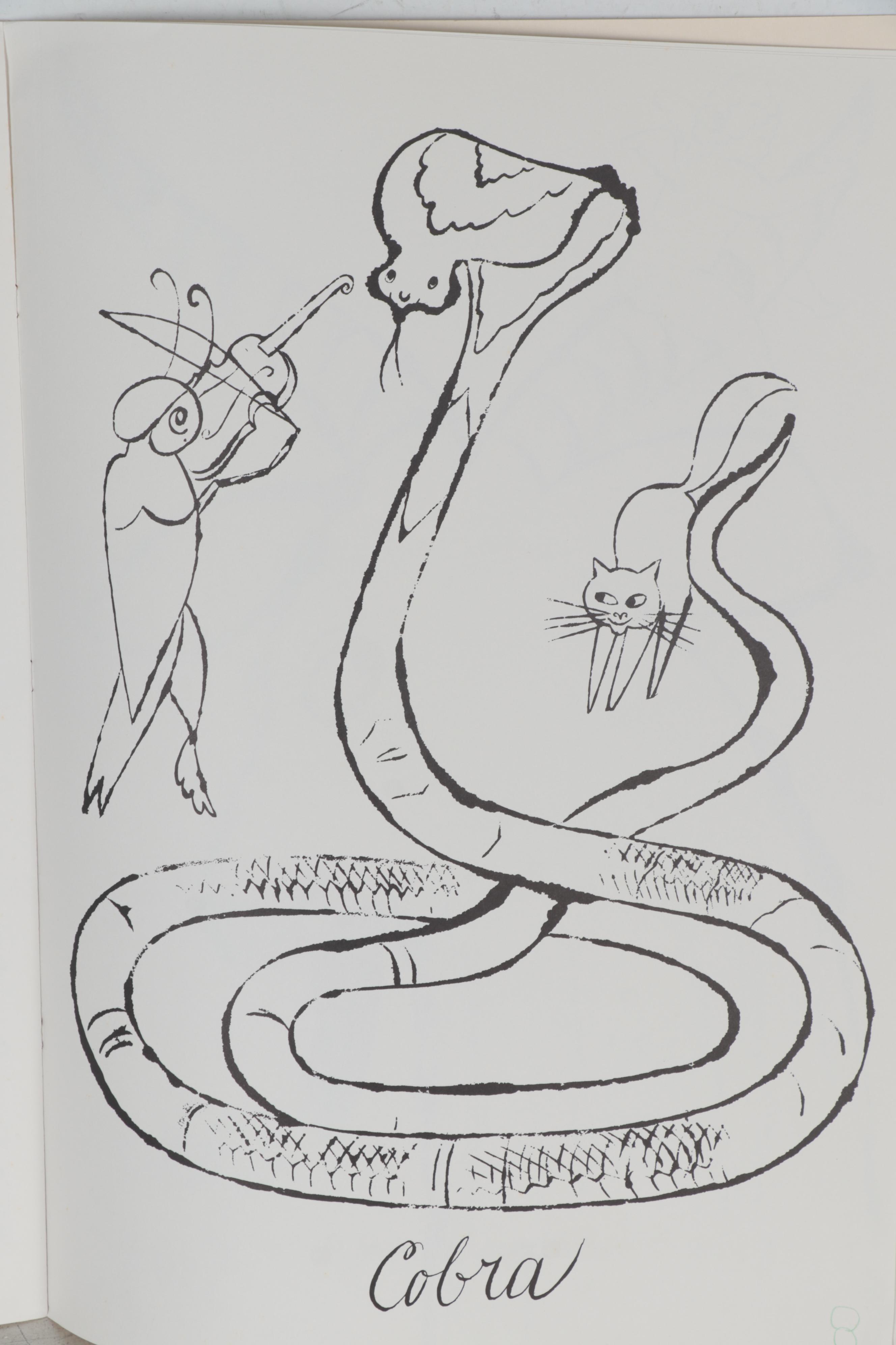 First Edition "A Coloring Book" Drawings by Andy Warhol, 1990