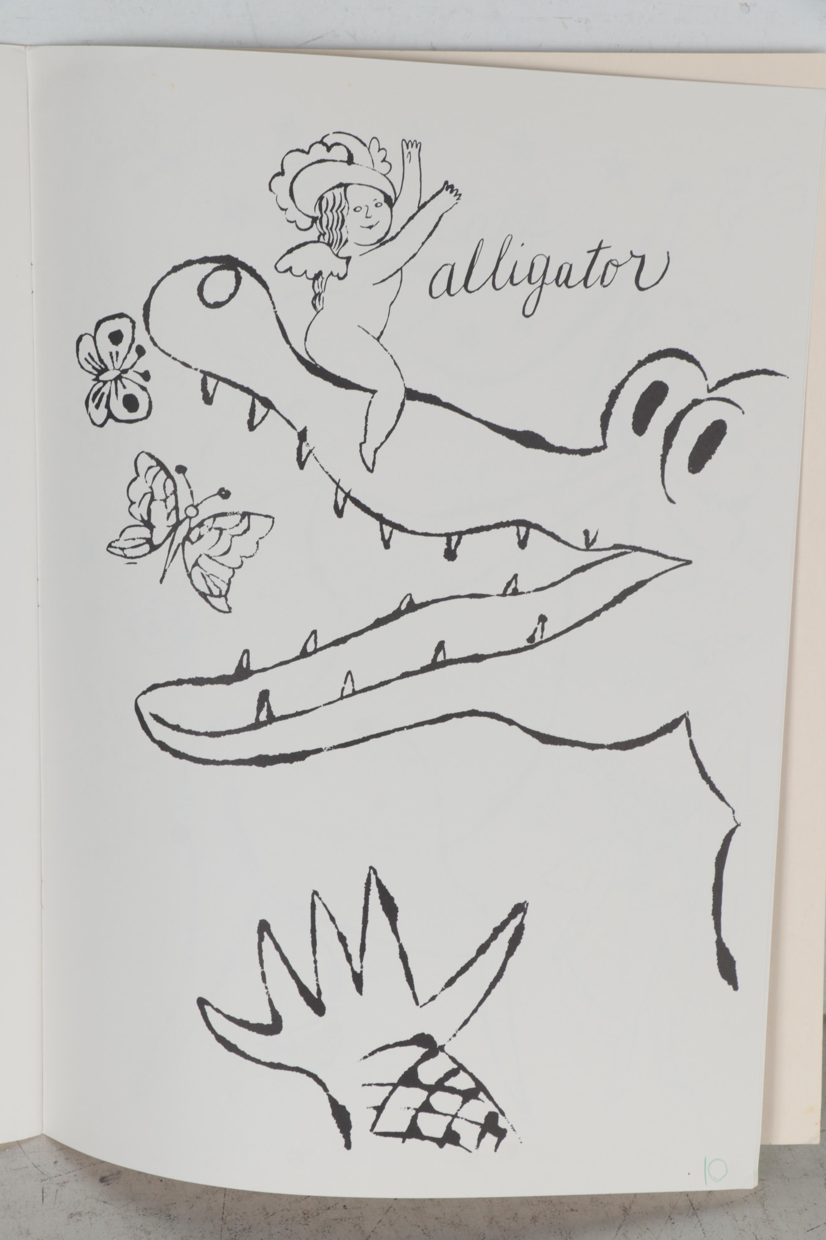 First Edition "A Coloring Book" Drawings by Andy Warhol, 1990