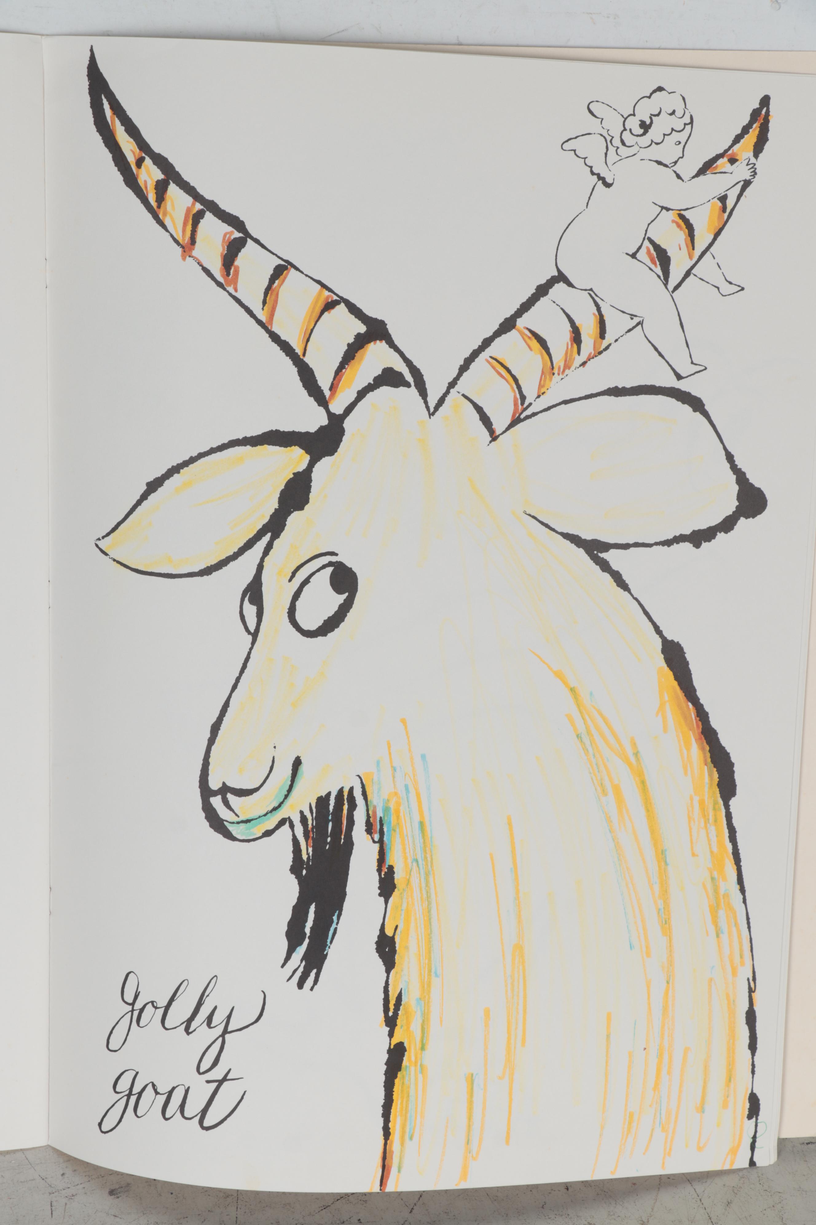 First Edition "A Coloring Book" Drawings by Andy Warhol, 1990