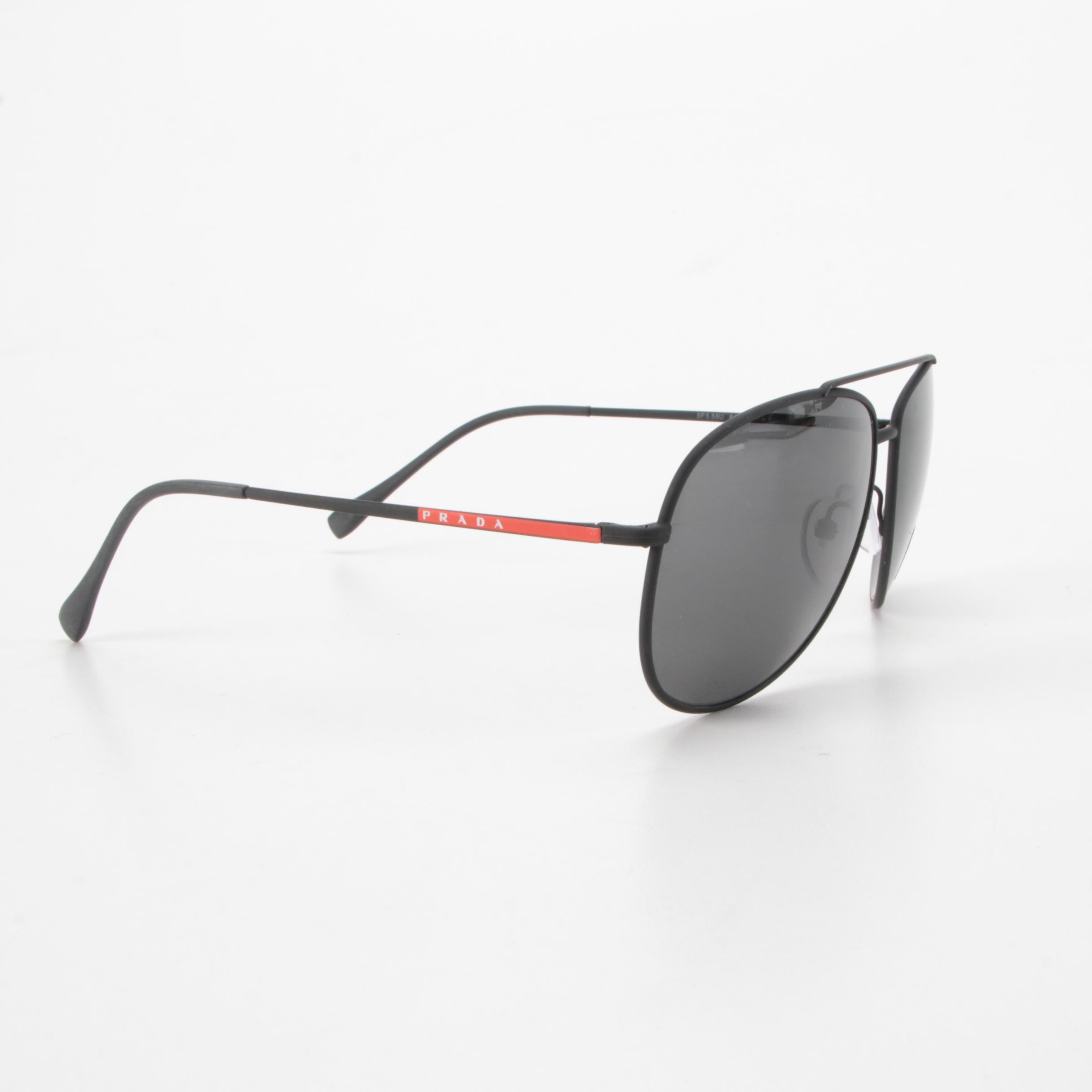 Prada SPS 55U Linea Rossa Aviators