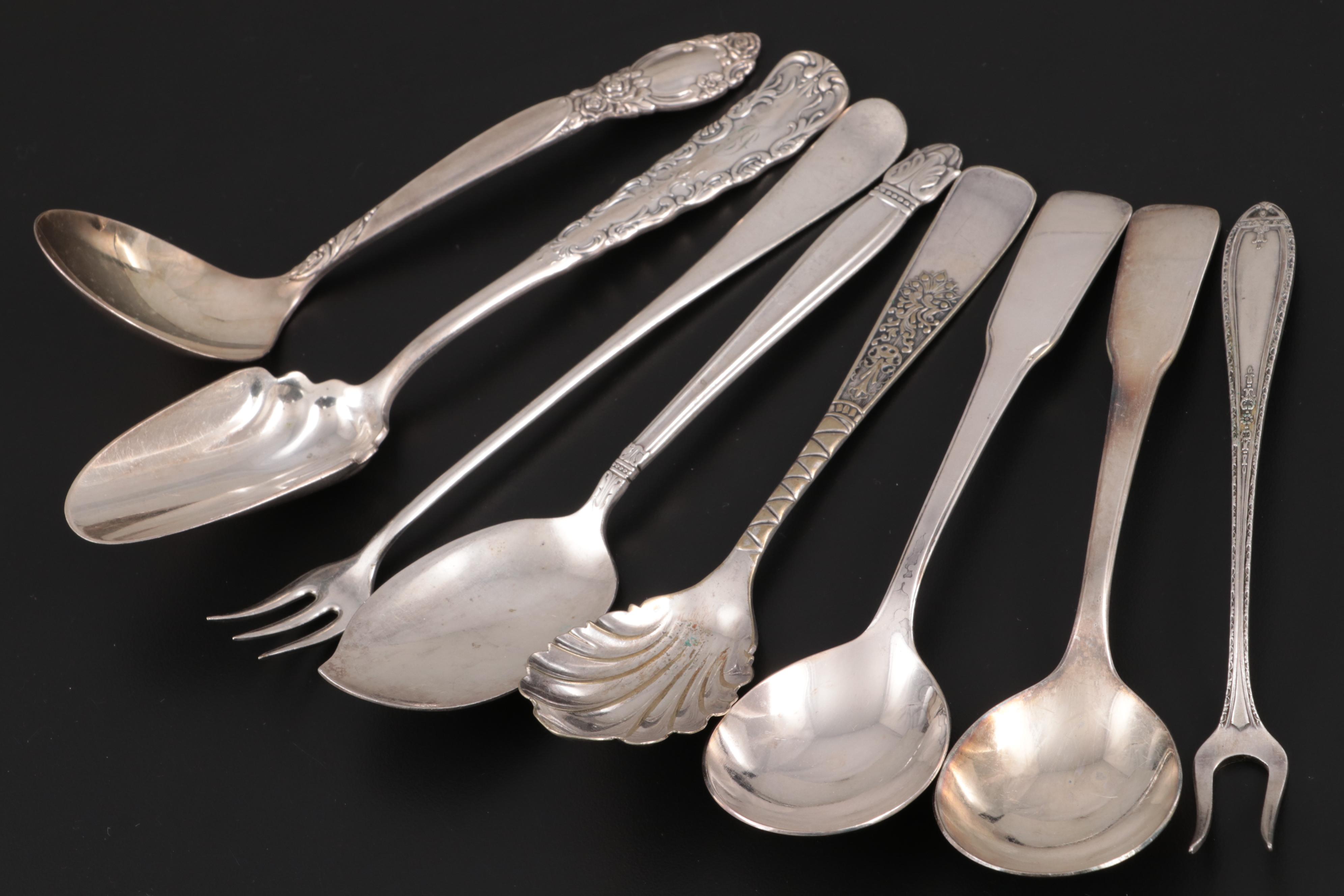 Rogers Bros, International Silver and Other Silver Plate Serving Utensils