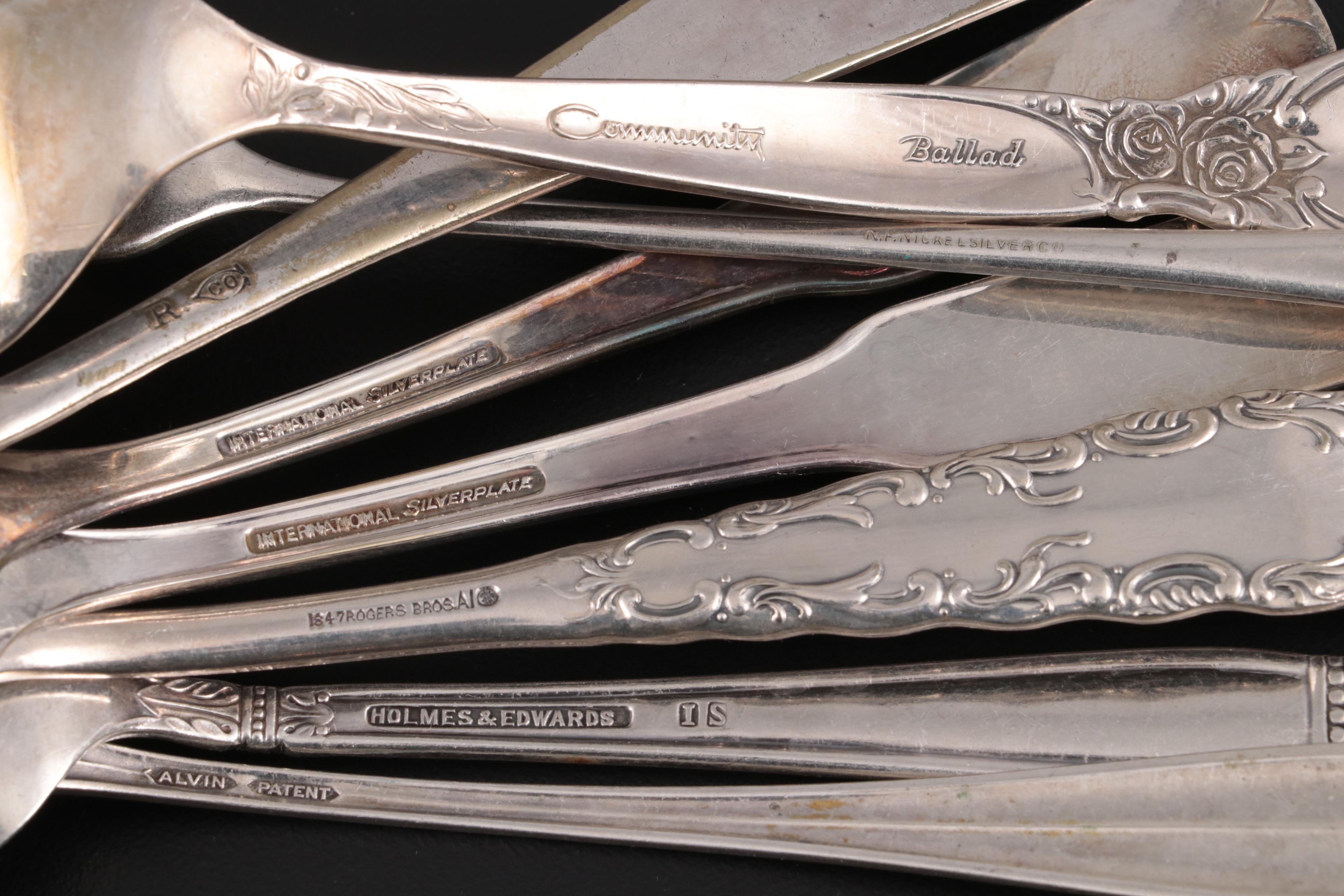 Rogers Bros, International Silver and Other Silver Plate Serving Utensils