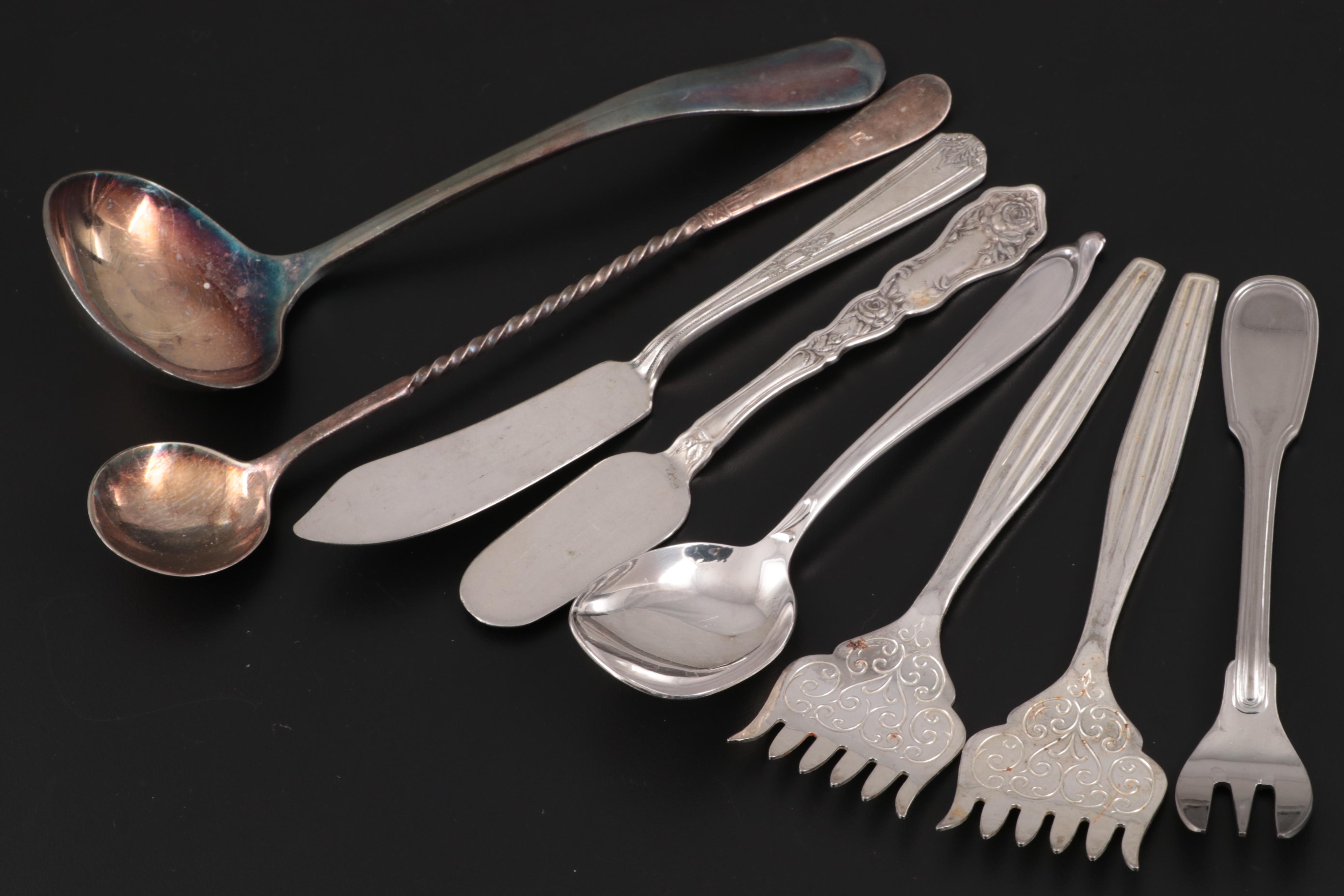 Rogers Bros, International Silver and Other Silver Plate Serving Utensils