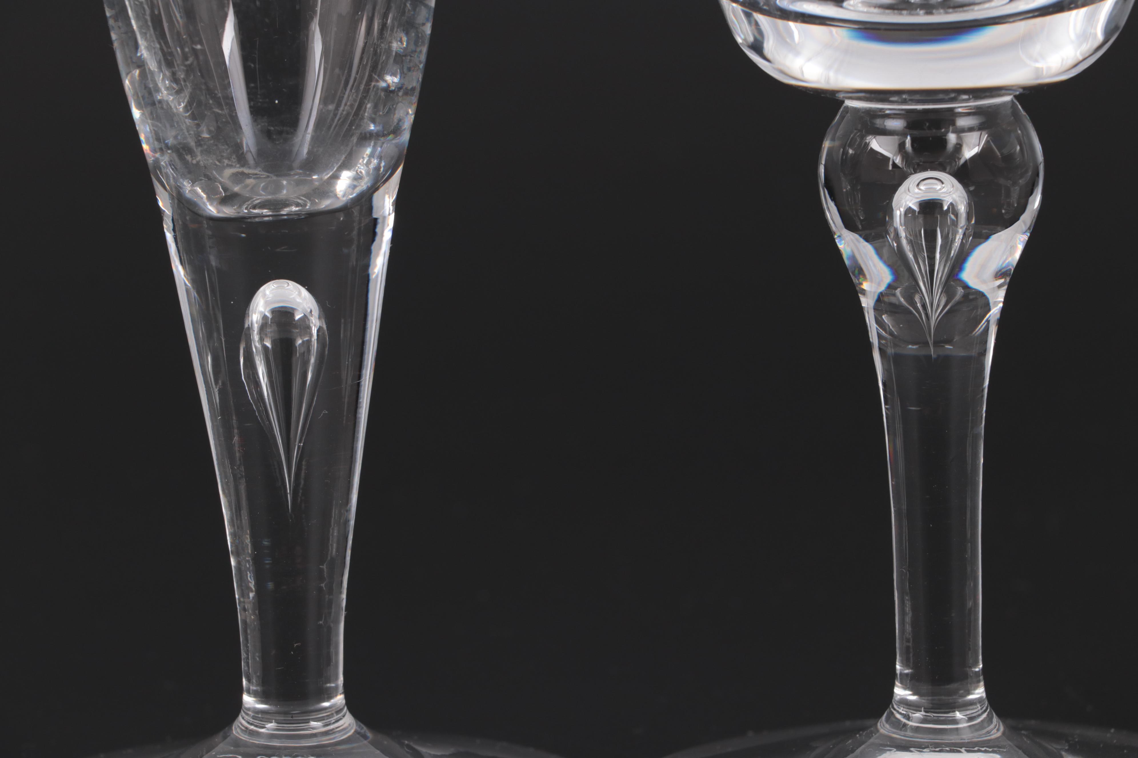 Steuben Etched Glassware for "USS Williamsburg" Presidential Yacht, Mid-20th C.