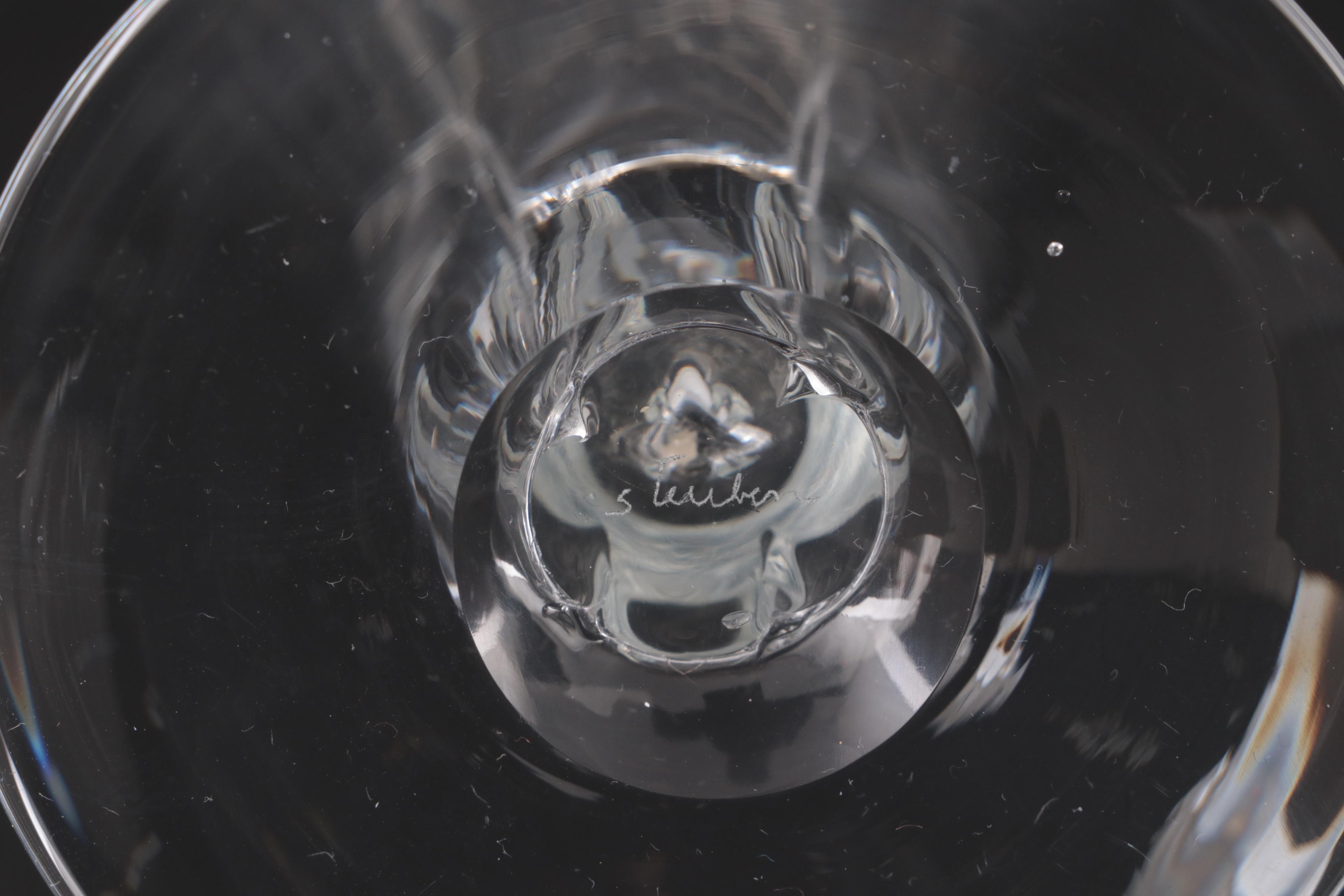 Steuben Etched Glassware for "USS Williamsburg" Presidential Yacht, Mid-20th C.