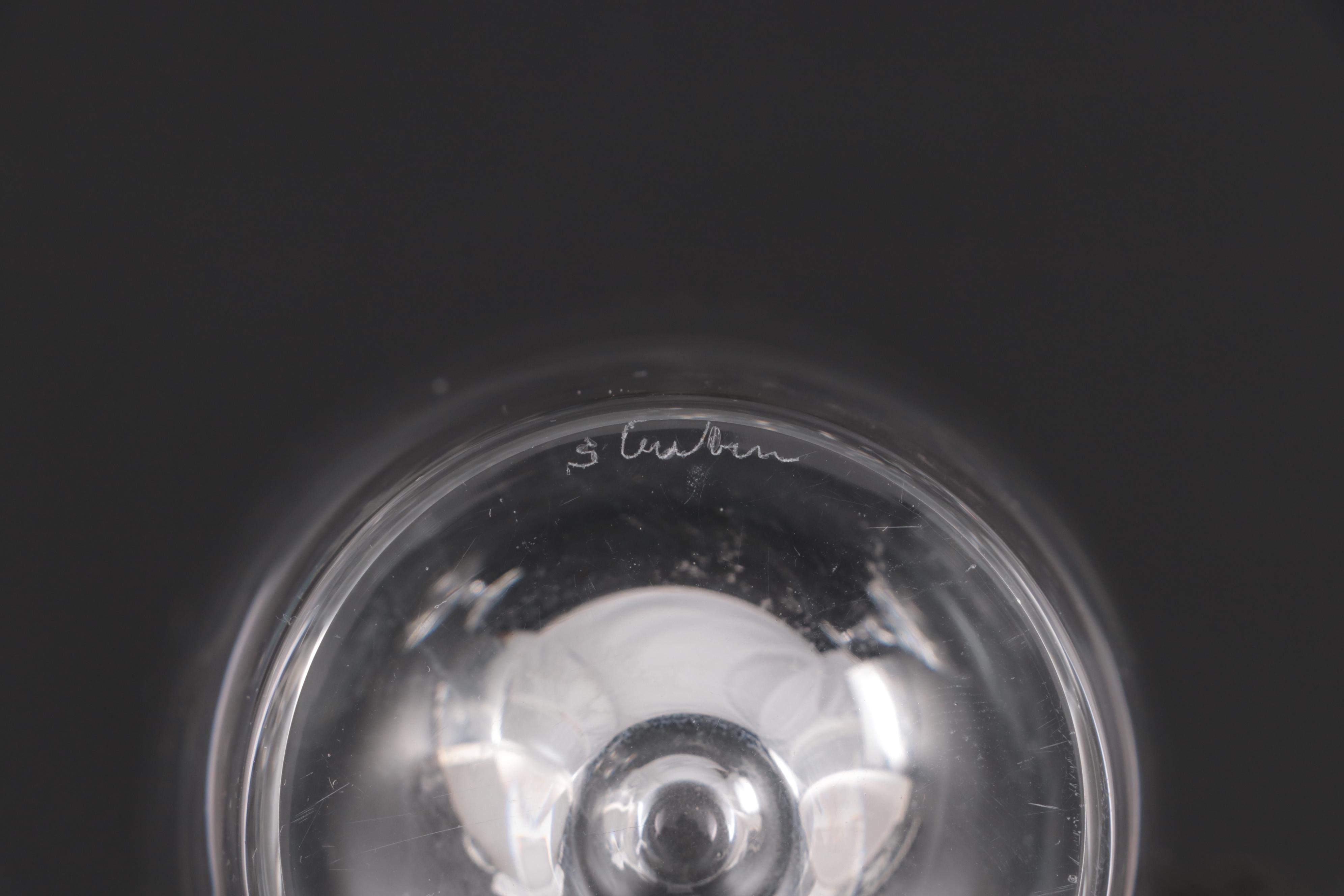 Steuben Etched Glassware for "USS Williamsburg" Presidential Yacht, Mid-20th C.