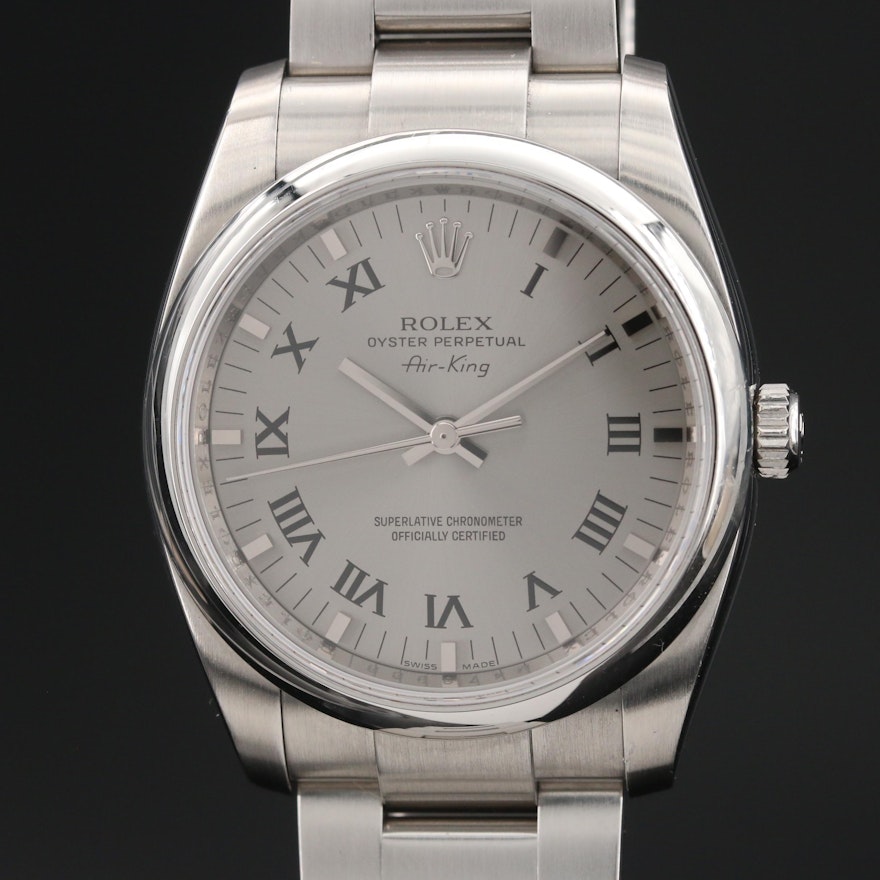 Rolex Air-King 114200 Stainless Steel Automatic Wristwatch