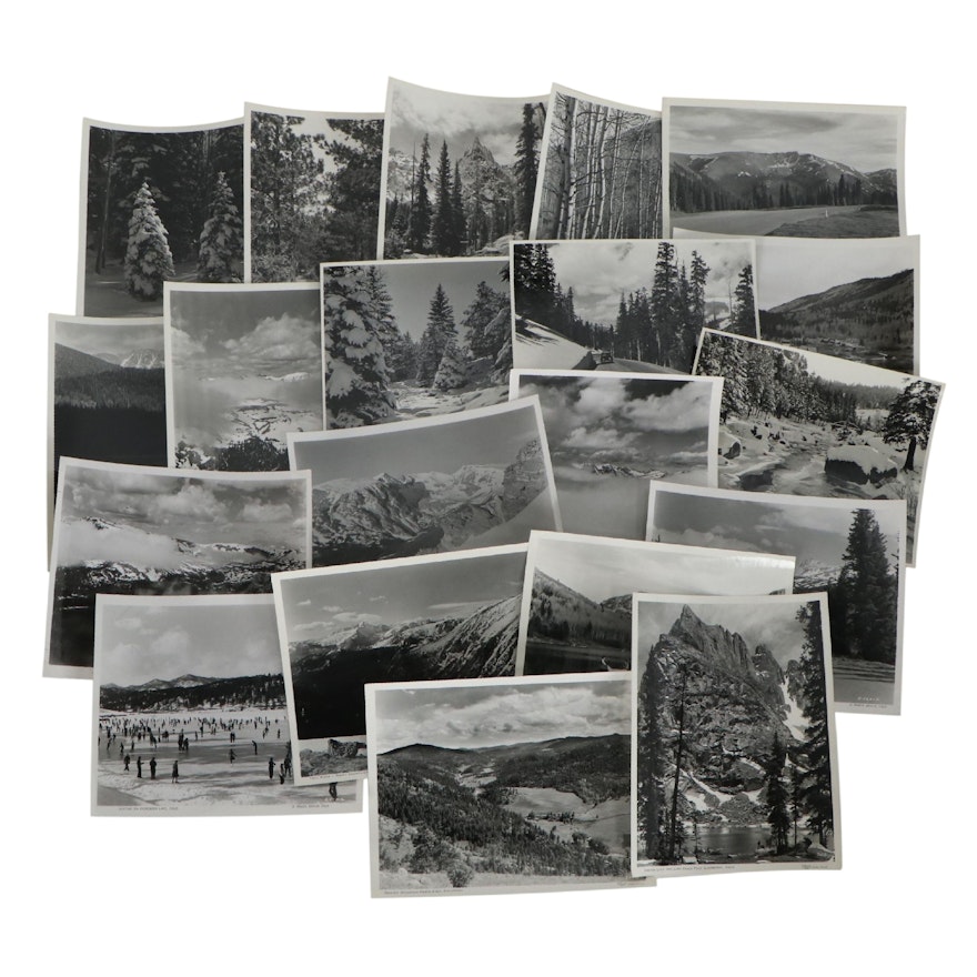 Otto Roach Silver Gelatin Photographs of Colorado Landscapes, Mid-20th Century