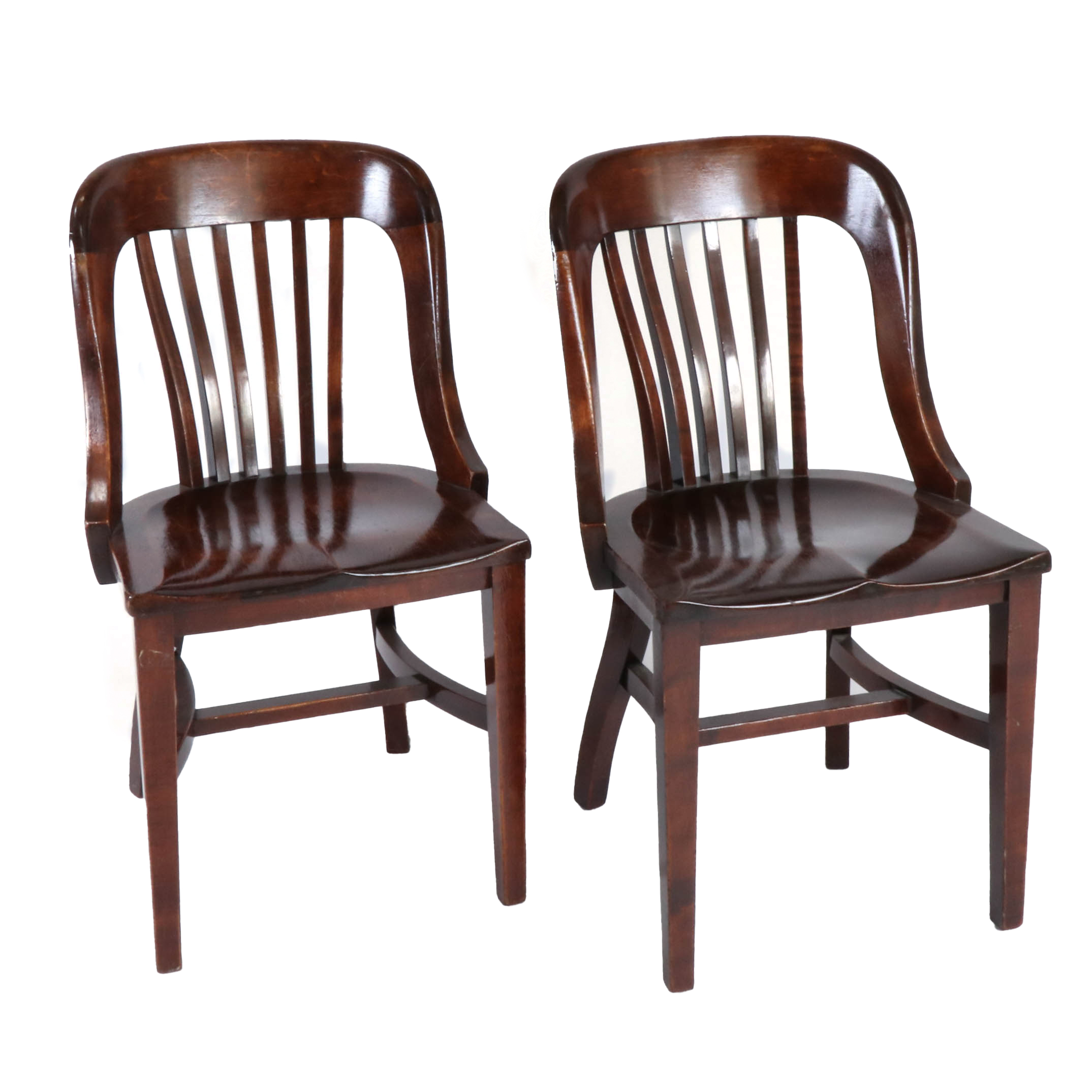 B.L. Marble Chair Co. Oak Office Chairs, 20th Century | EBTH