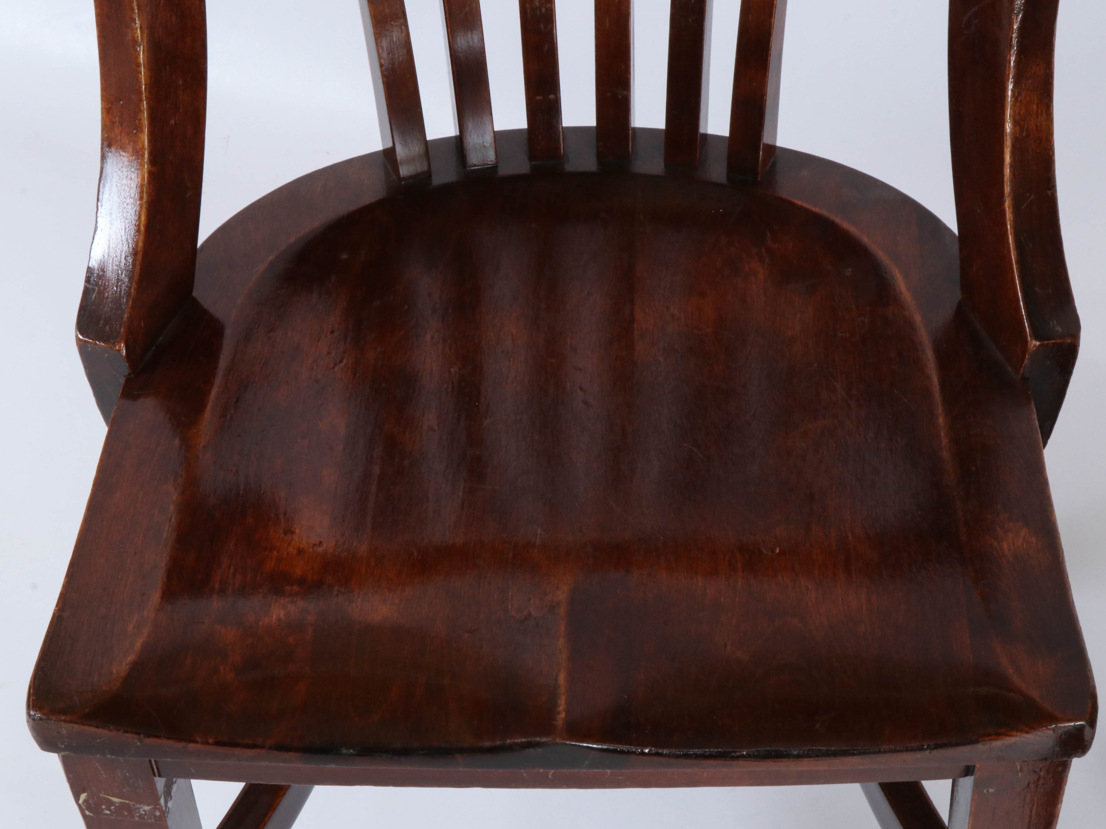B.L. Marble Chair Co. Oak Office Chairs, 20th Century