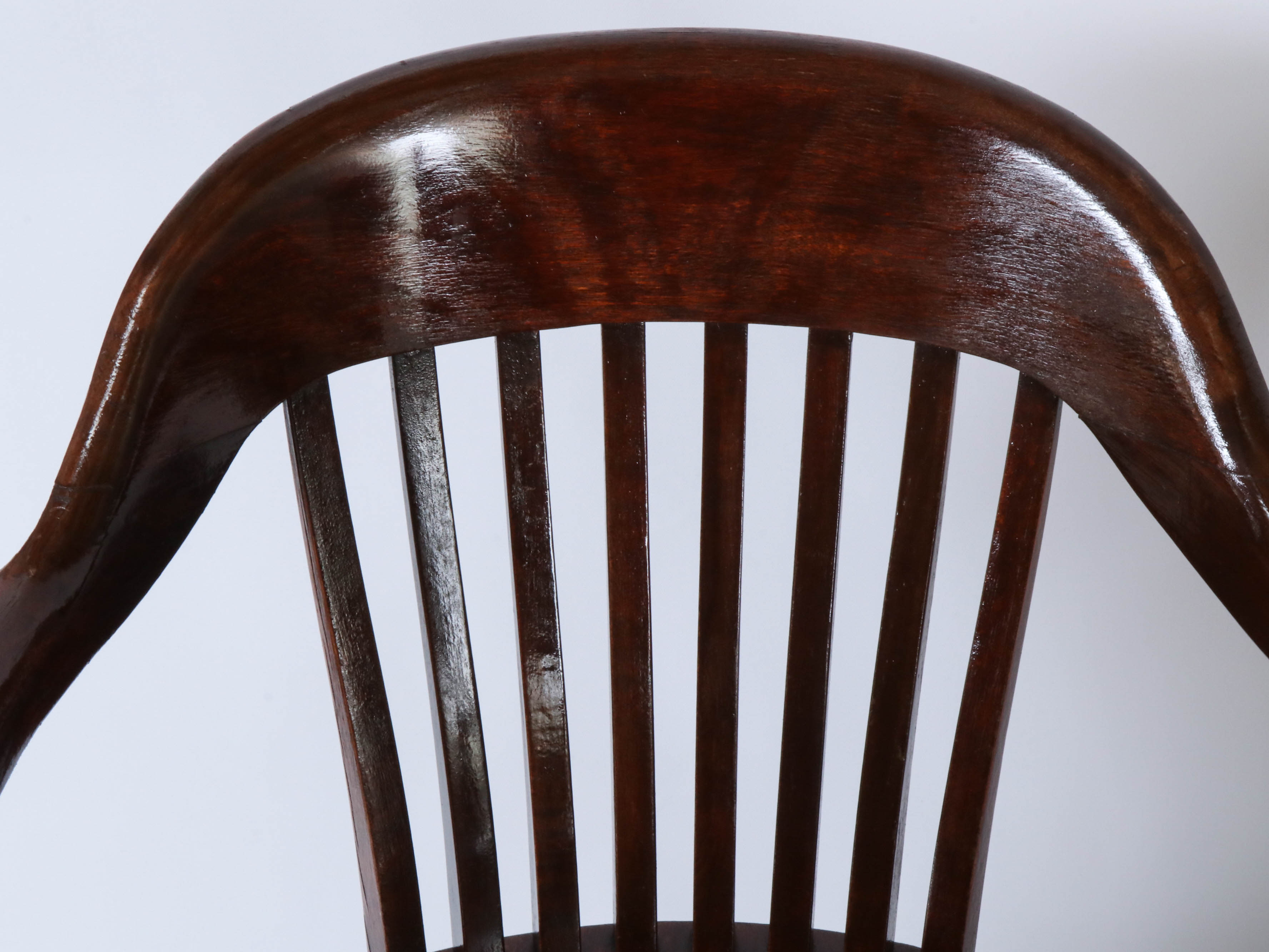 B.L. Marble Chair Co. Oak Office Armchairs, 20th Century