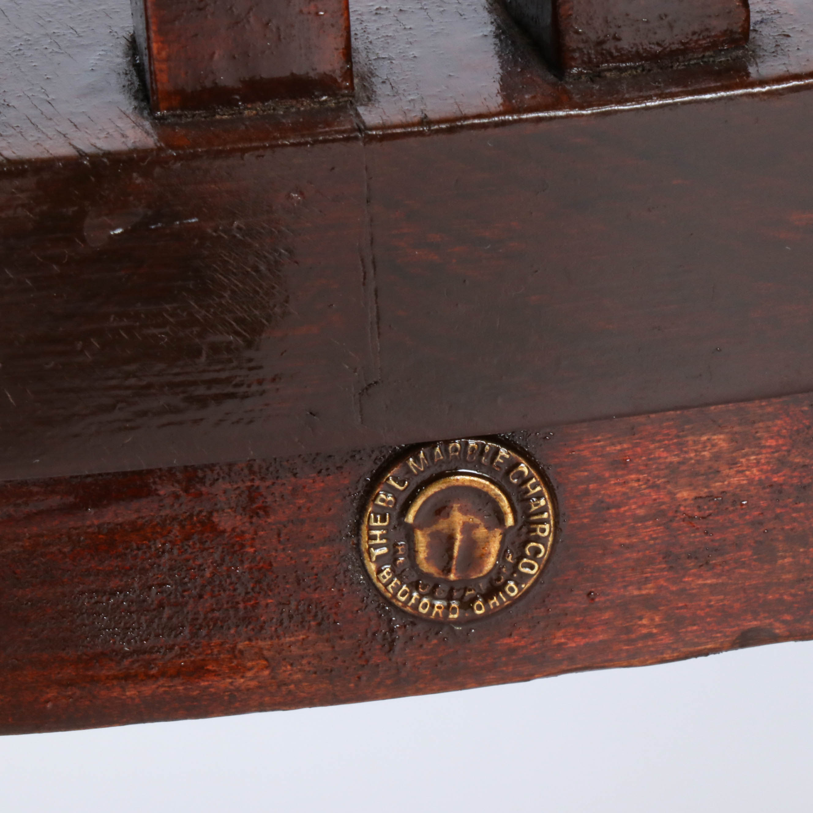 B.L. Marble Chair Co. Oak Office Armchairs, 20th Century