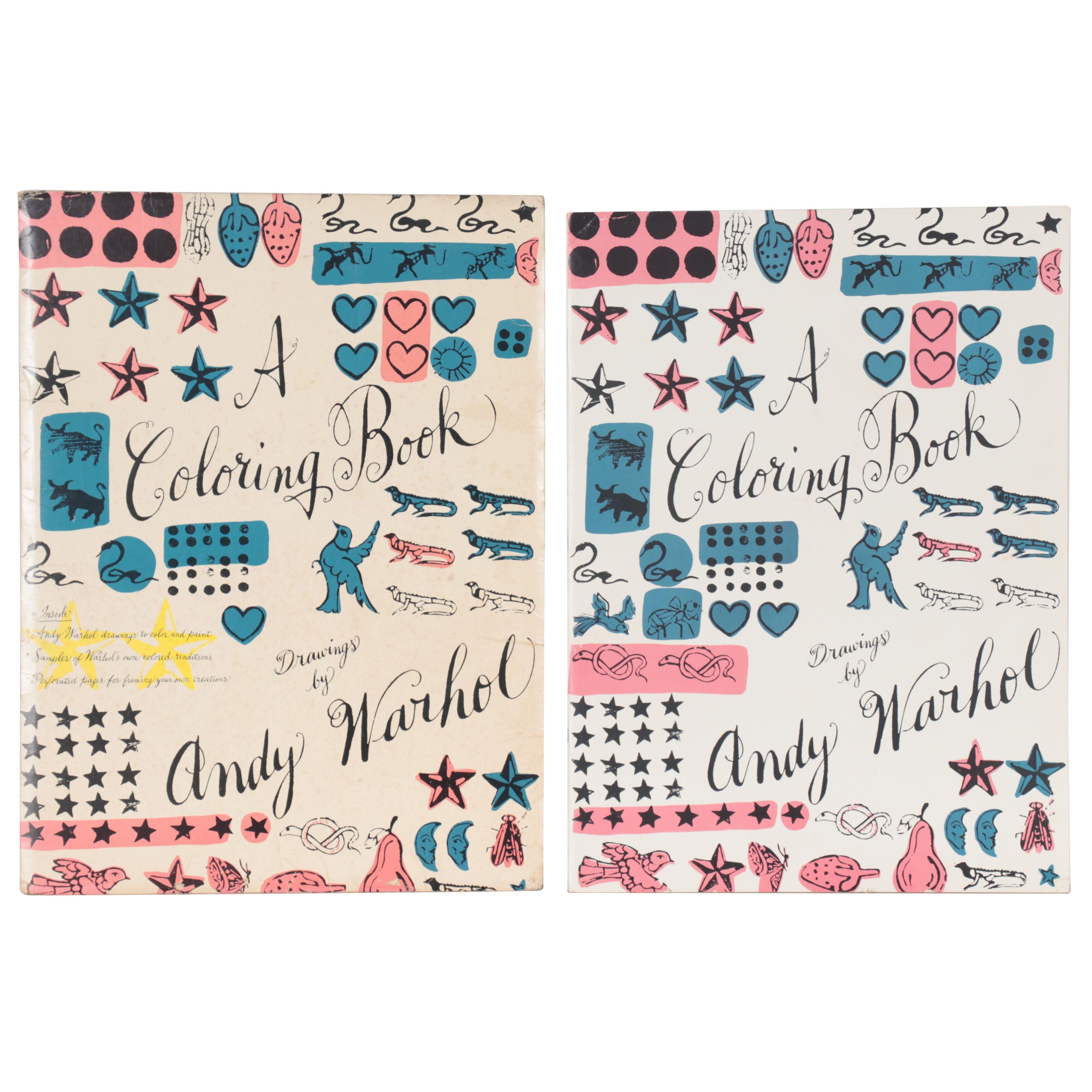 First Edition "A Coloring Book" Drawings by Andy Warhol, 1990