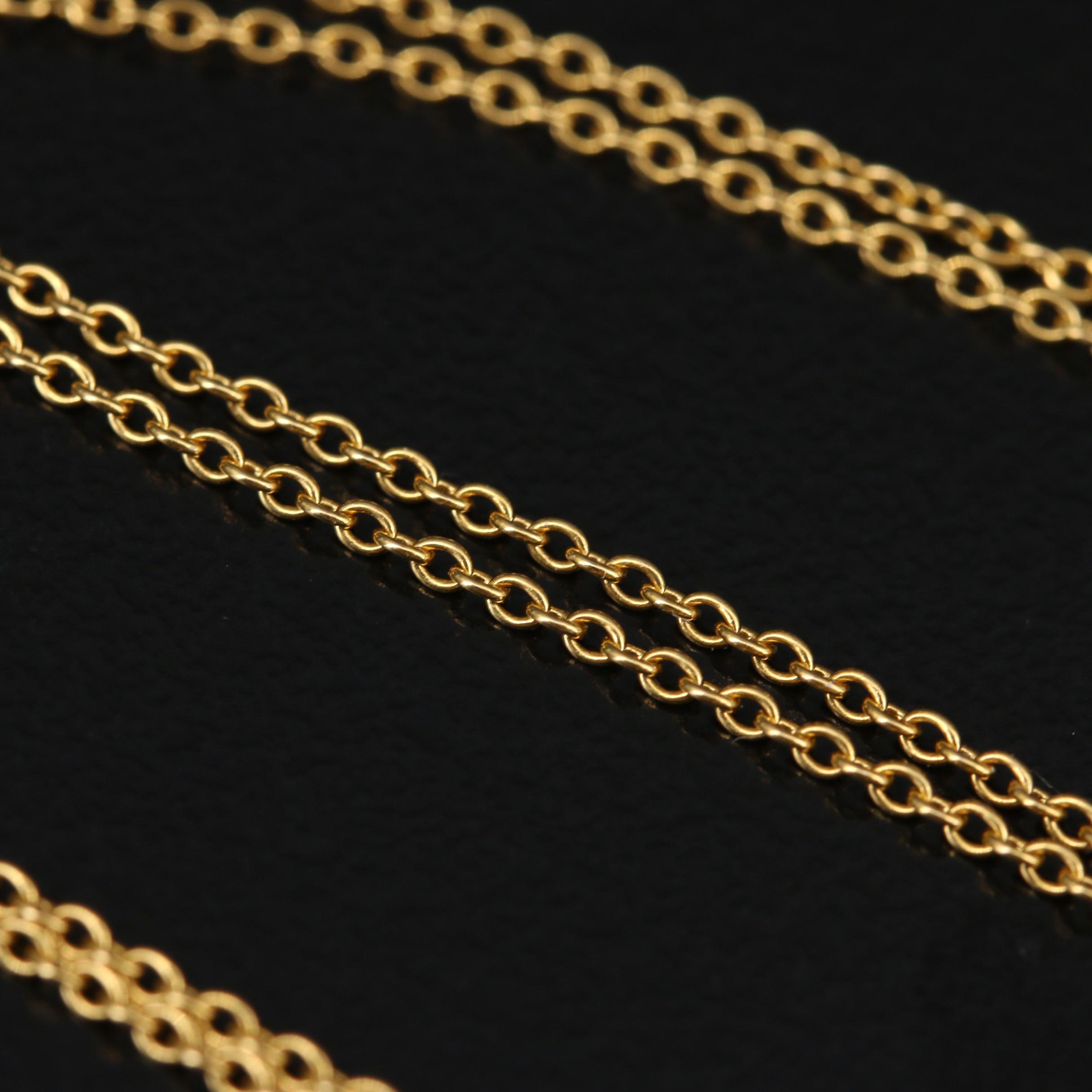 Vintage Tiffany & Co. 18K Diamond Anemone Pendant on Elsa Peretti Chain