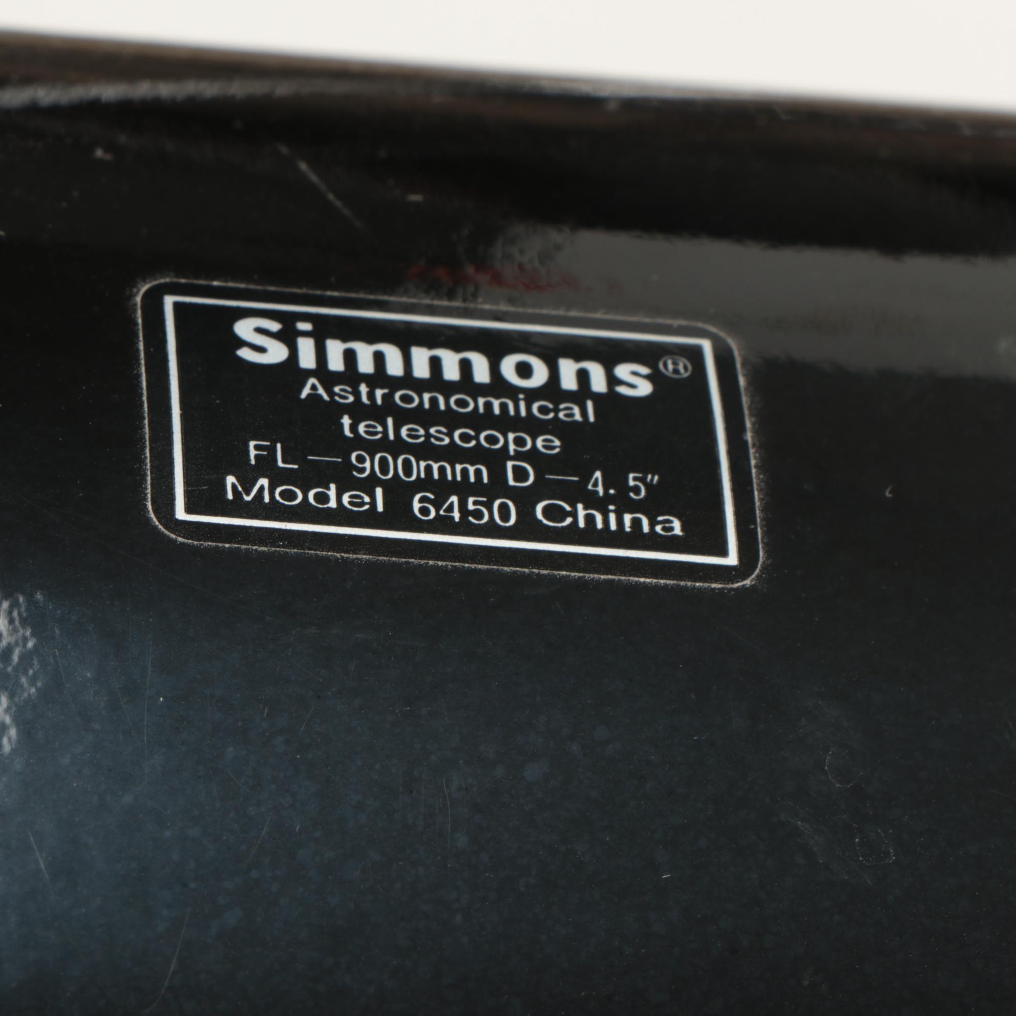 Simmons 900mm Model 6450 Astronomical Telescope