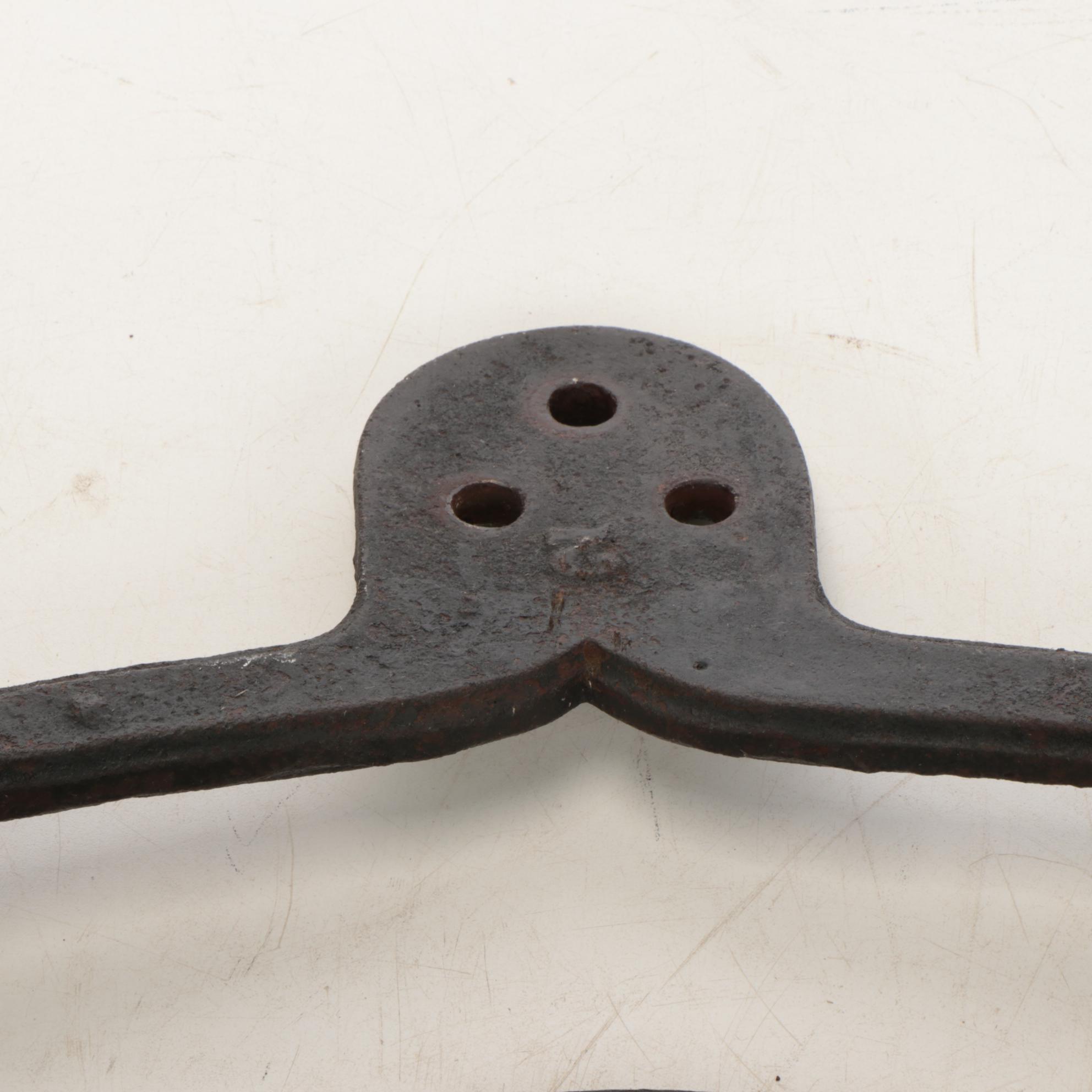 Fredericktown Bell Company Cast Iron Bell with Rope Pull, Late 19th Century
